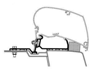 Thule Adapter Bracket Set suitable for Renault Master post 2010