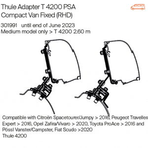 PSA Mini Van Fixed Adapter - 4200 - RHD