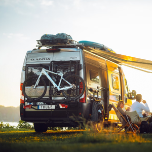 Thule Lightboard Van (UK) - On Bike Rack