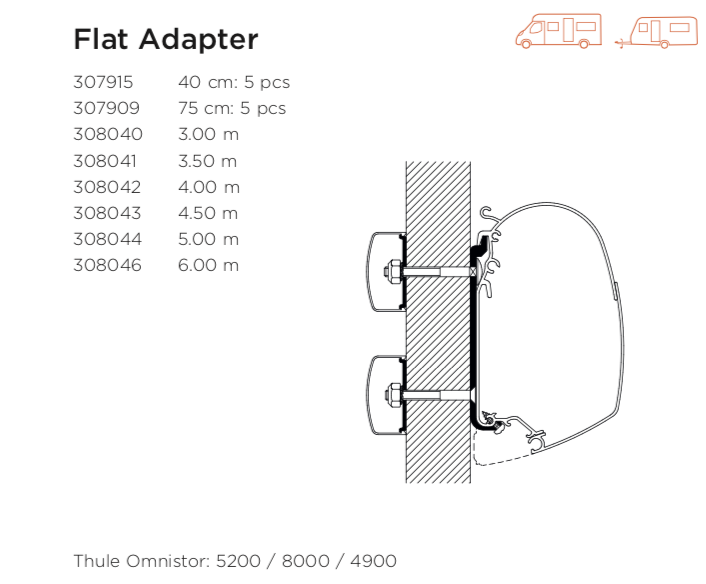 Universal Flat Wall Adapter