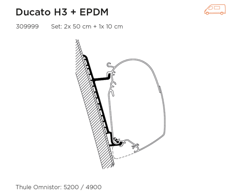 THULE Omnistor 6300 375 | Ducato H2 L3