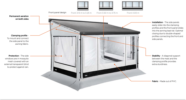 Ducato Residence tent details