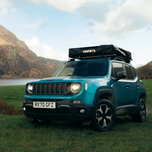 TentBox Lite 1.0: Folded down on car