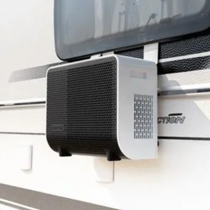 MESTIC SPA 5100 - Outdoor Unit on Caravan Window