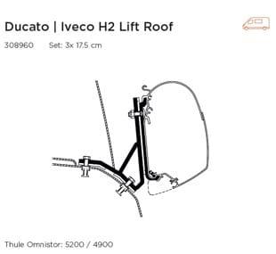 Original Ducato lift top adapter