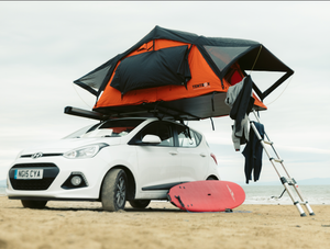TentBox Lite 1.0: Orange on car