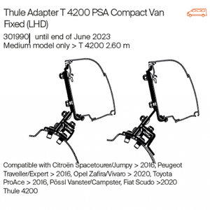 PSA Mini Van Fixed Adapter - 4200 - LHD