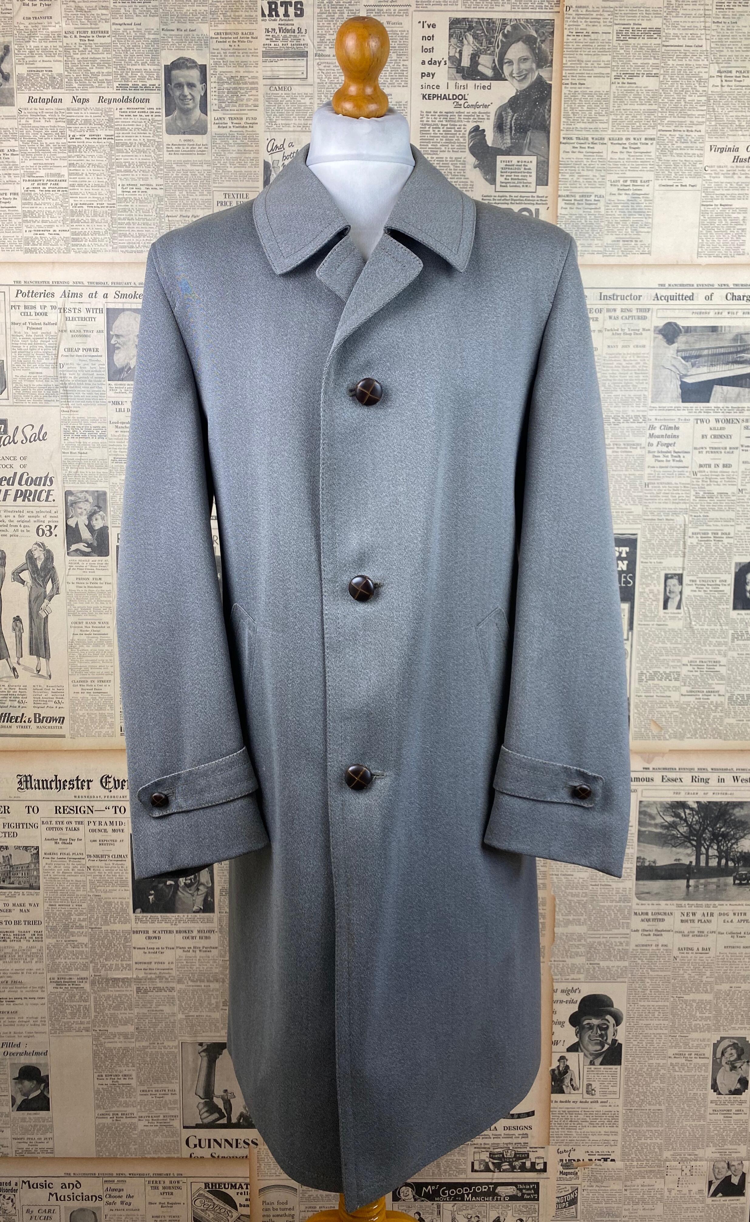 Vintage 1960 s 1970 s Dhobi peacoat reefer coat size 40