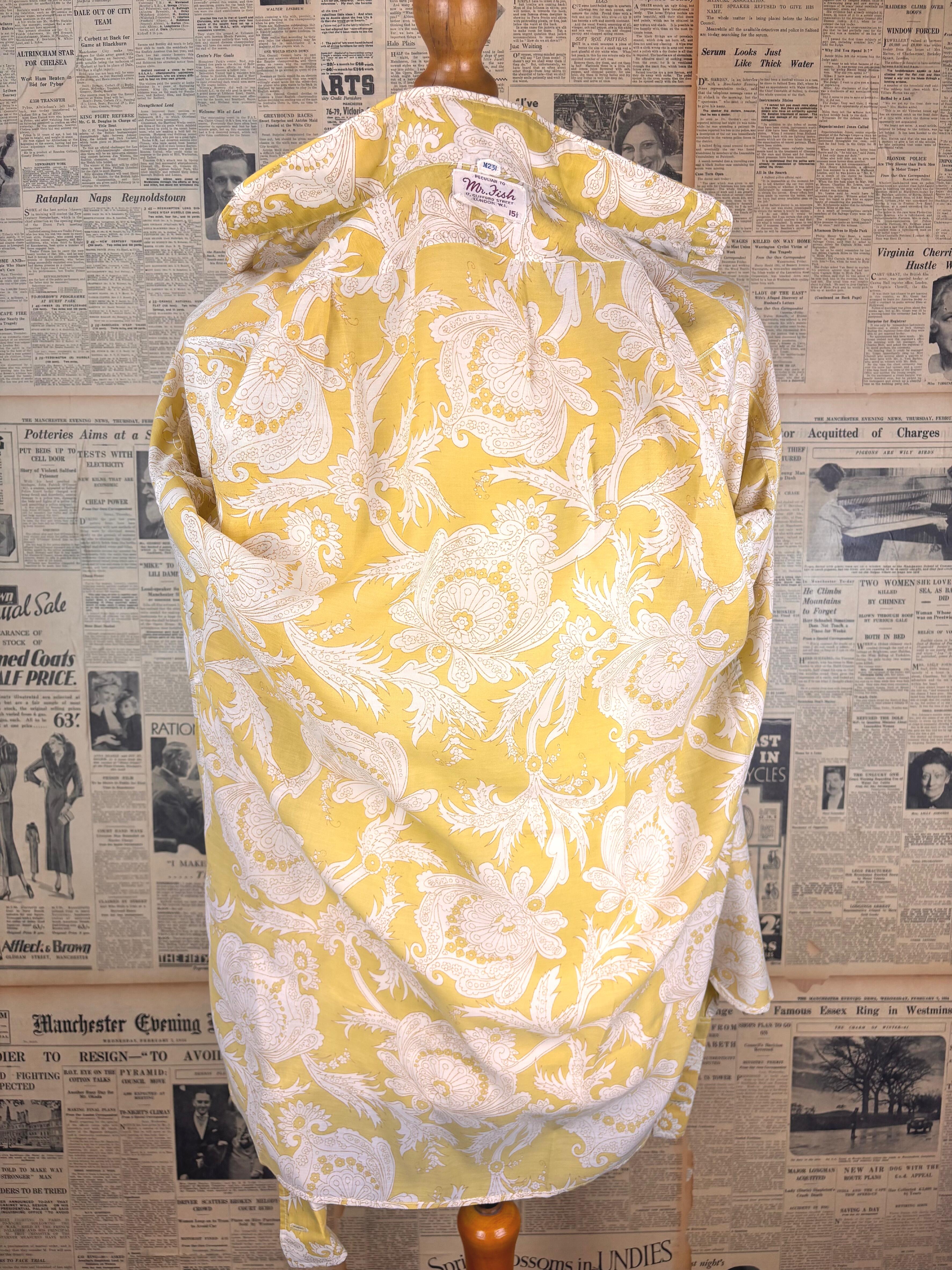 Mr Fish yellow Paisley 1960