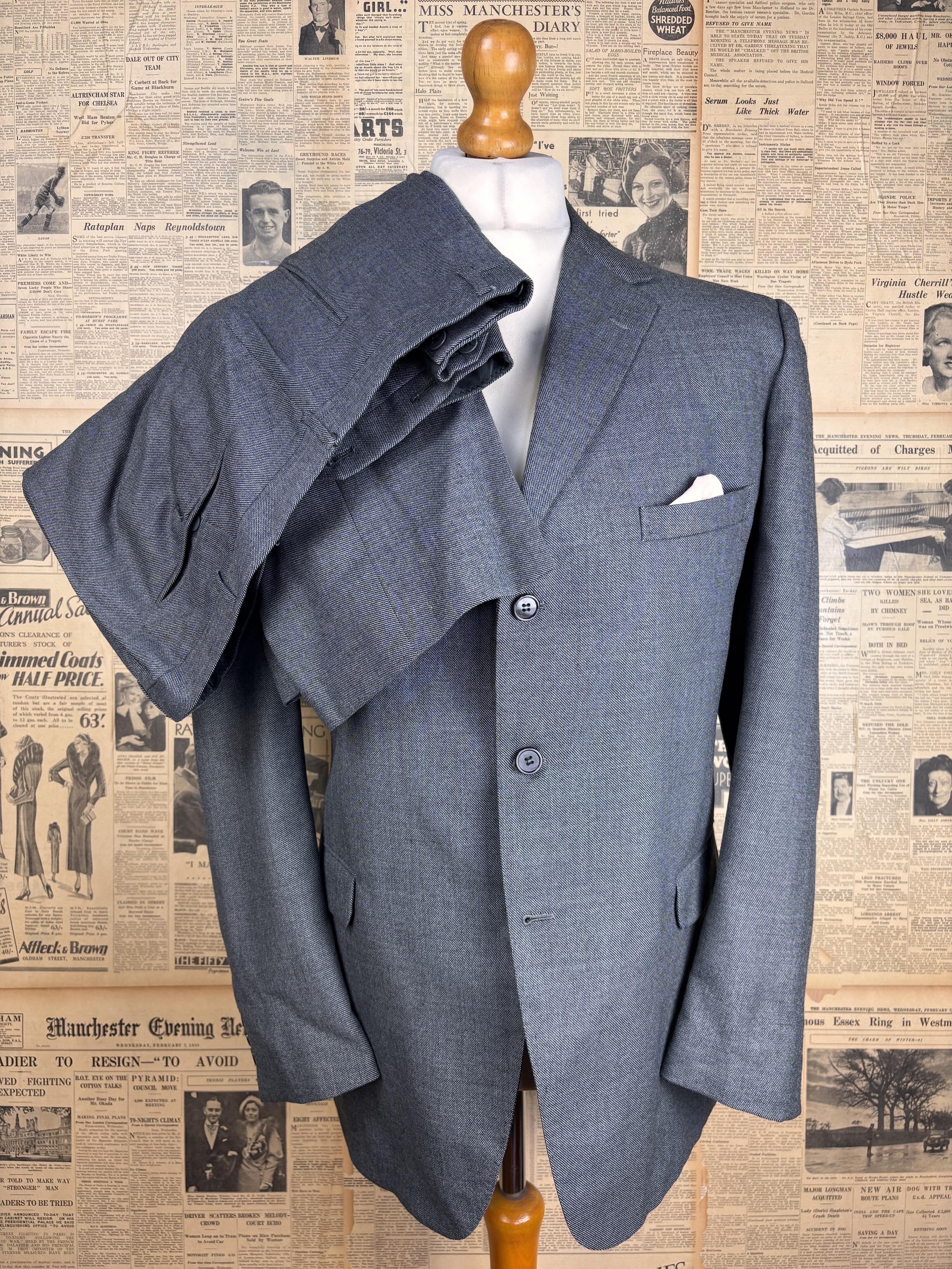 RING JACKET 3PスーツHolland & Sherry / 44 Holland & sherry three piece grey suit size 44 long