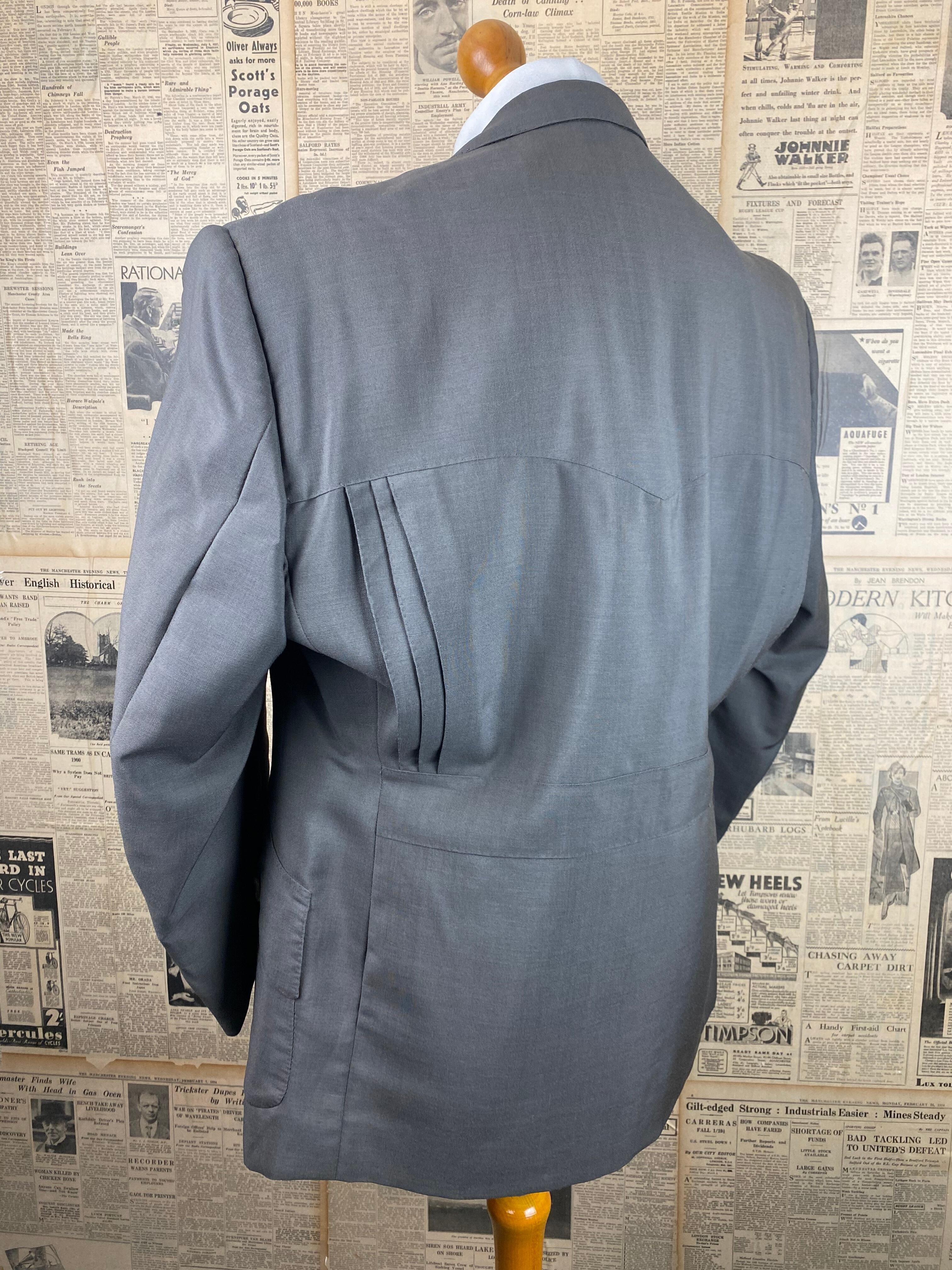 Vintage 1960's Carnaby street mohair bespoke suit size 46