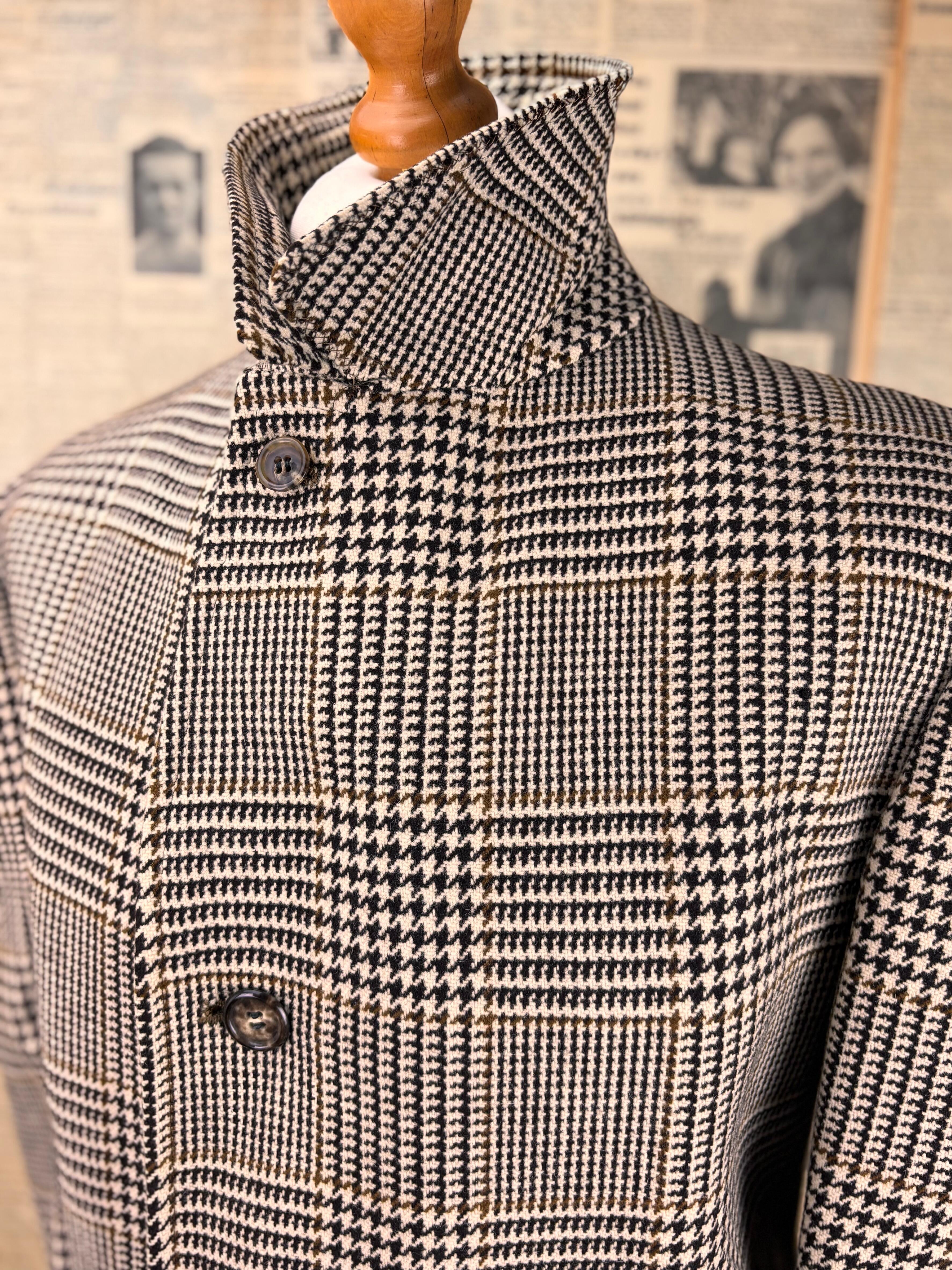 最終価格　60s Chester Barrie Tweed Coat Chester Barrie Prince of Wales tweed overcoat size 42
