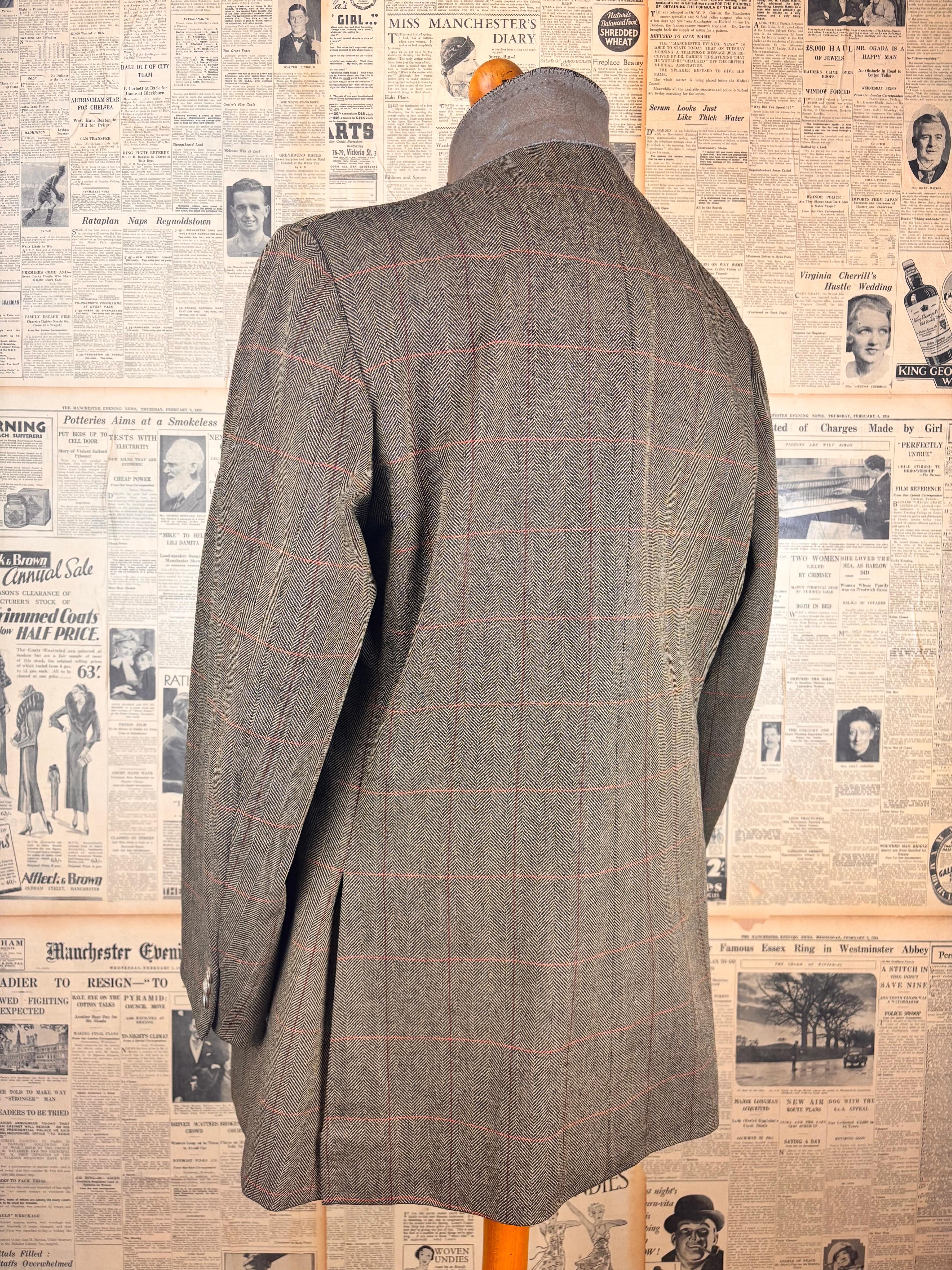 Savile Row Bespoke 1930 s Style 70 s Tweed Suit Size 46 Reg savile-row-bespoke-1930-s-style-70-s-tweed-suit-size-46-reg