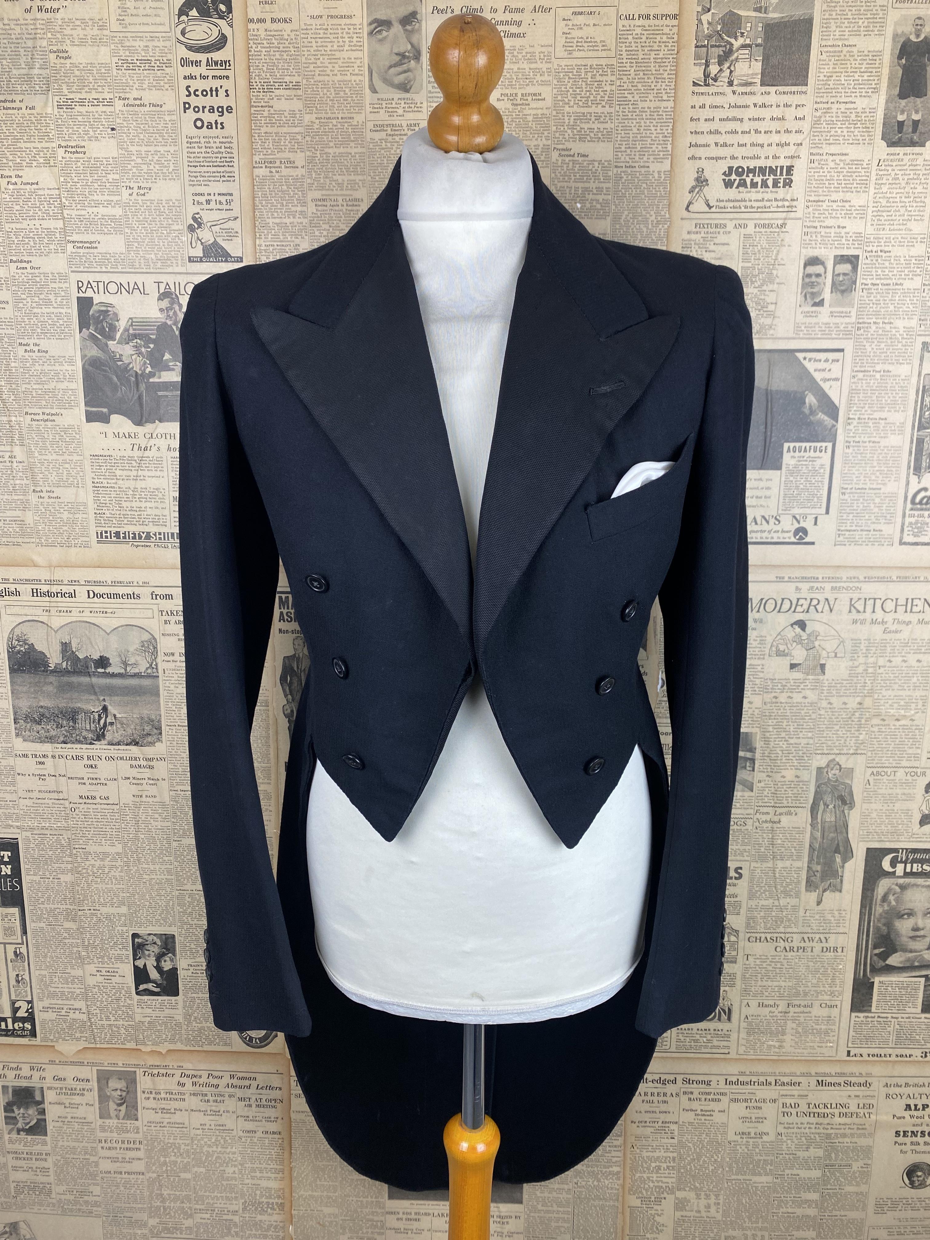 Vintage tuxedo sale jacket with tails