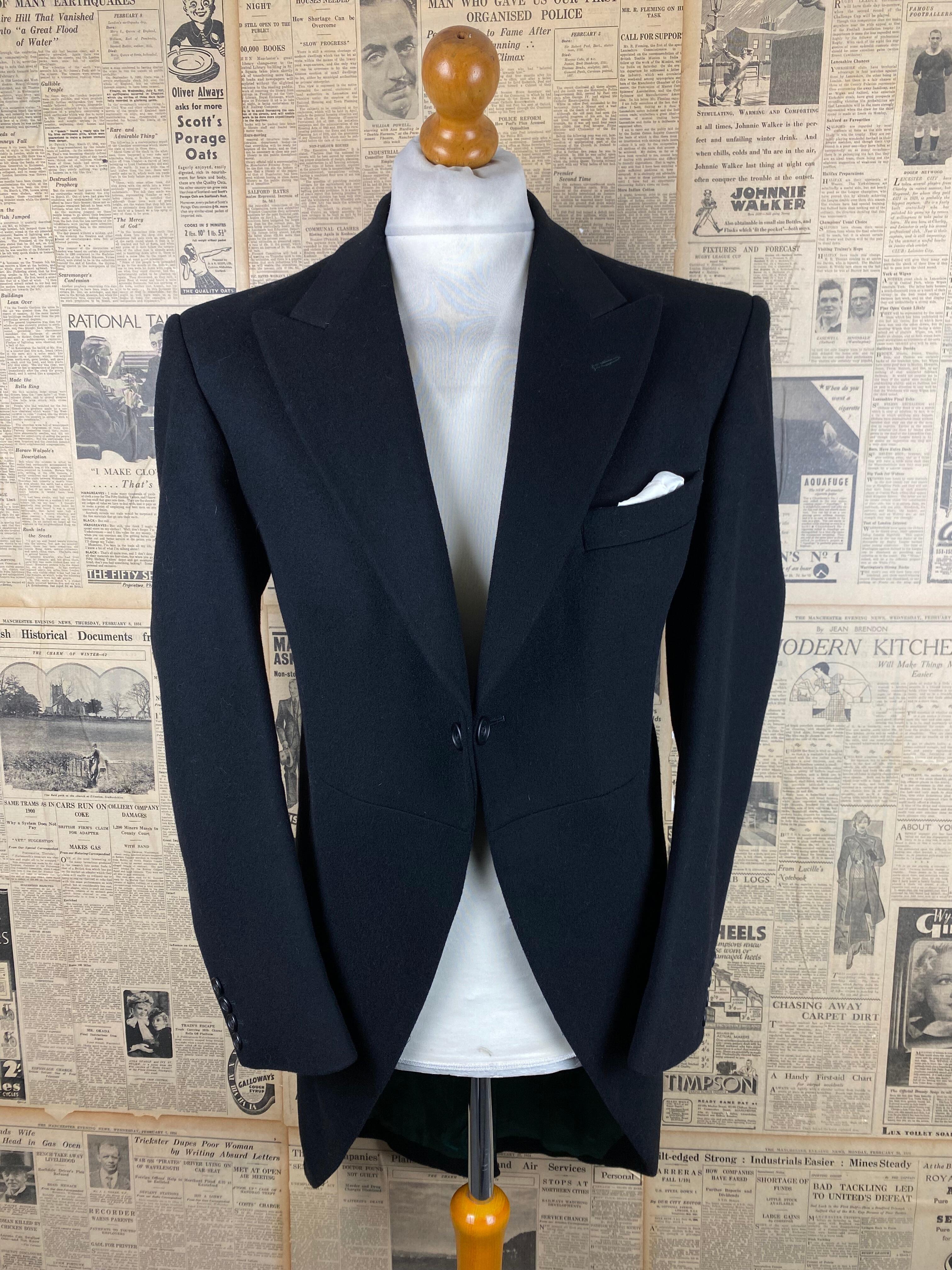 Vintage Pakeman Catto Carter morning tailcoat size 40