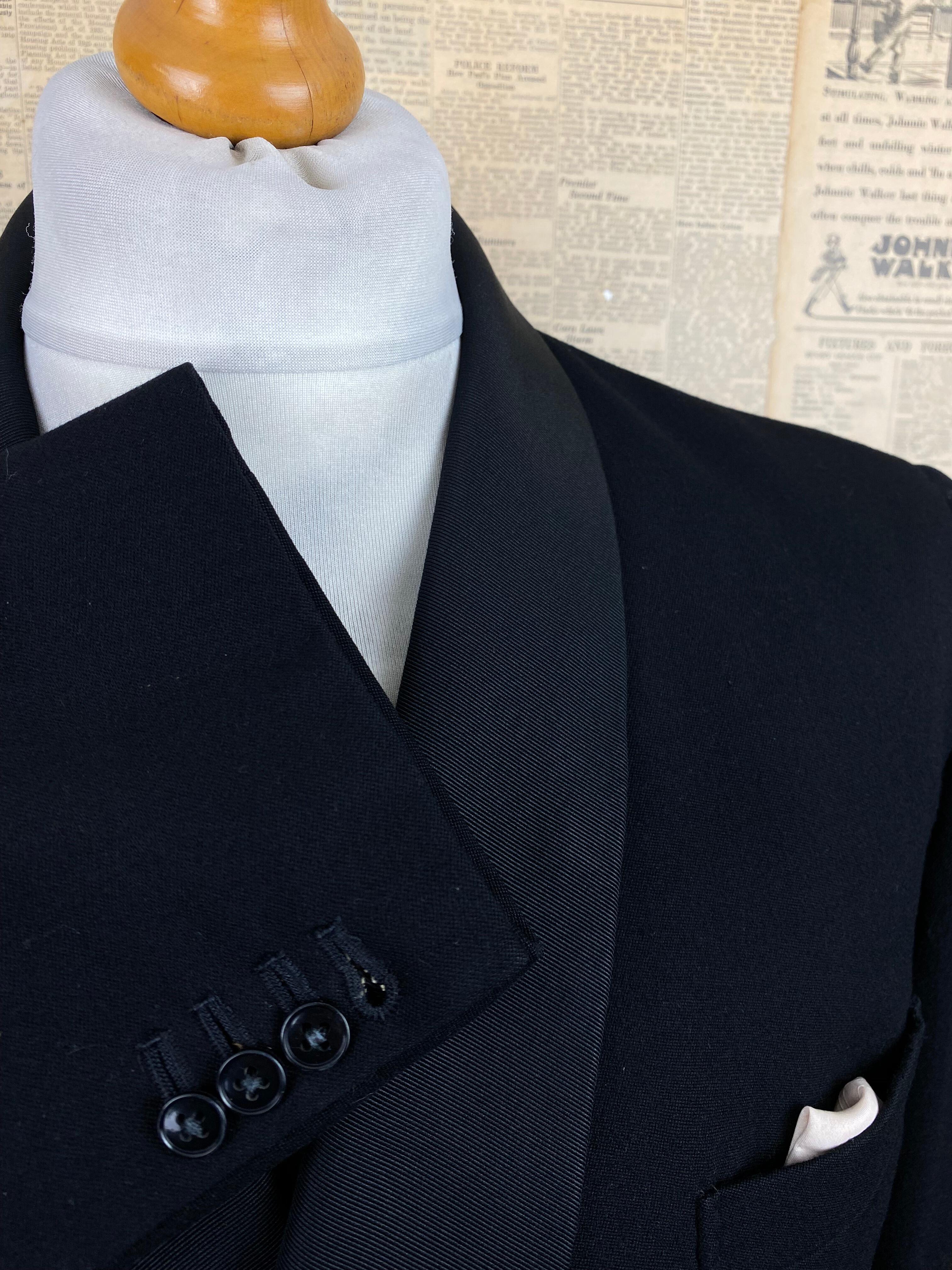 Vintage Hector Powe bespoke 1960's dinner suit size 40 42 short