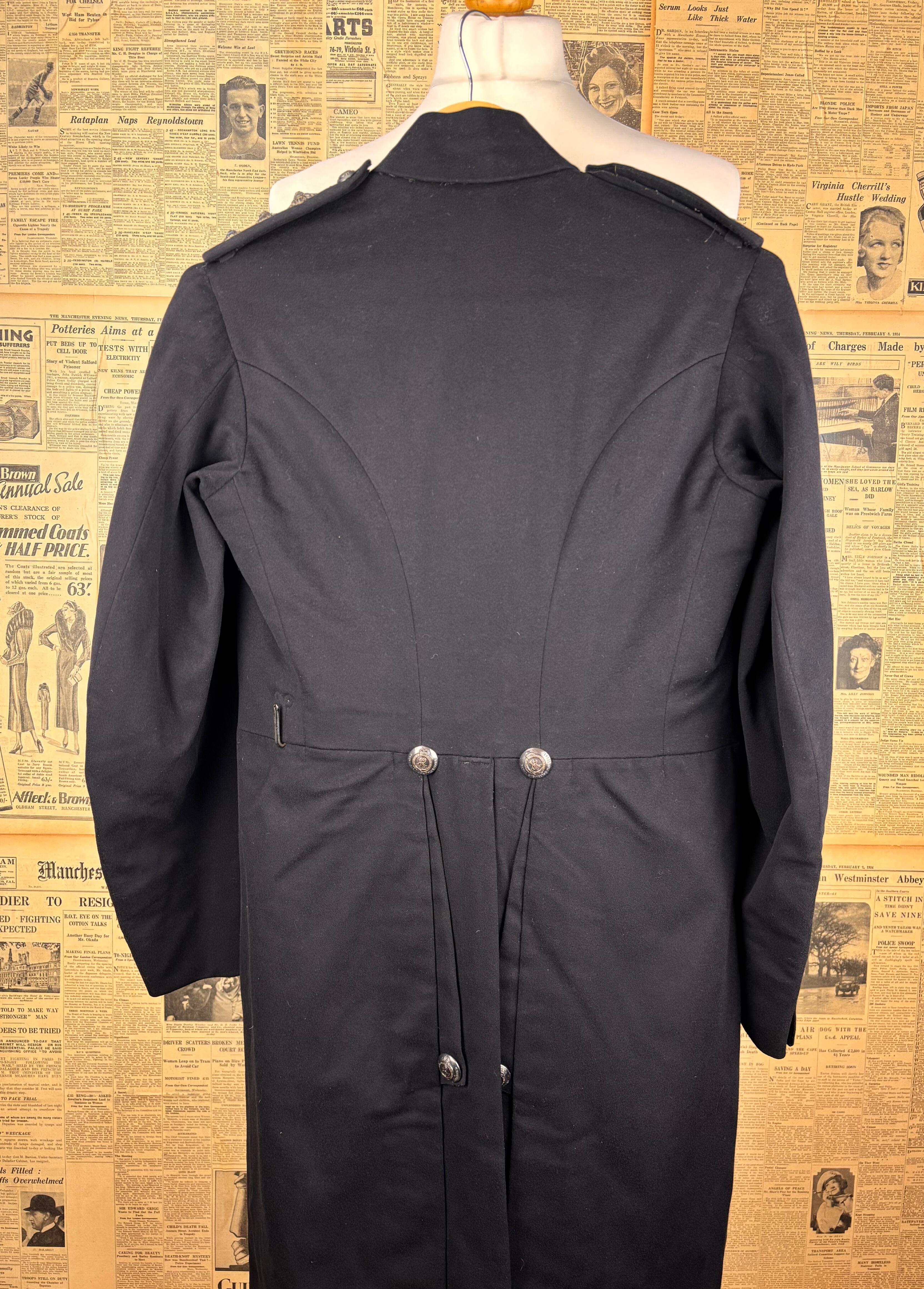 Royal Engineers Edwardian military overcoat frock coat size 34 36 long
