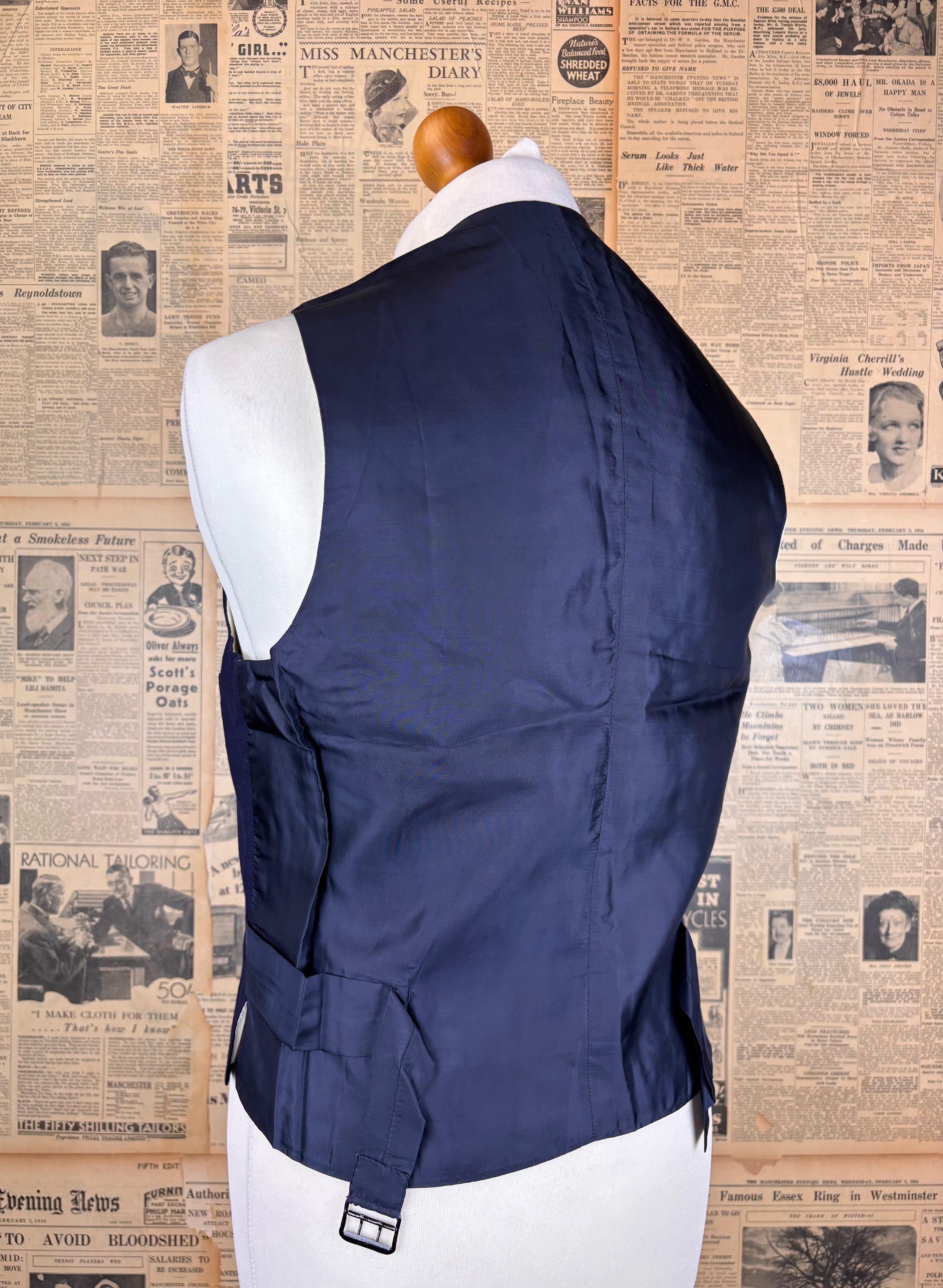 1972 Tommy Nutter Nutters three piece navy suit size 40