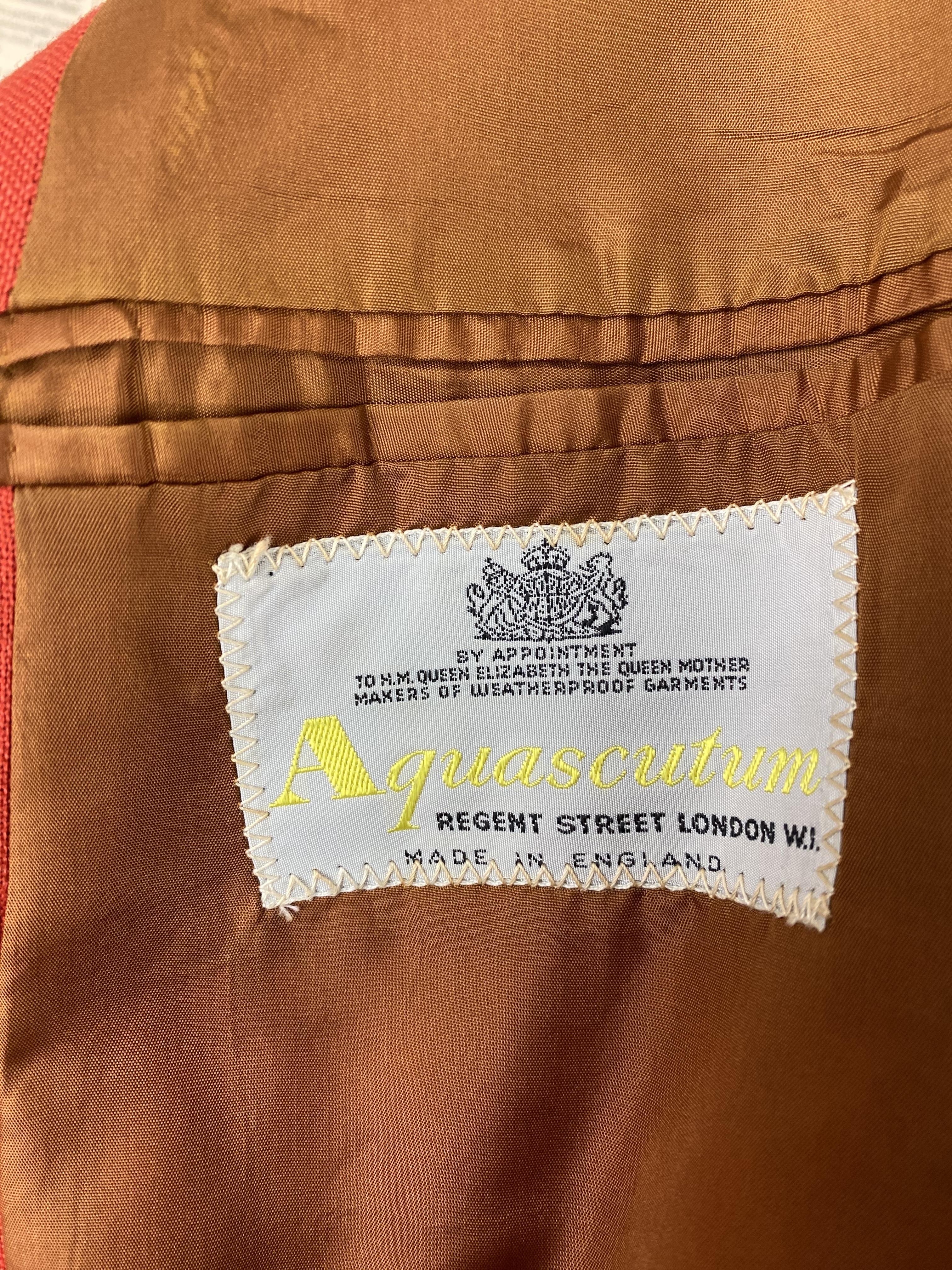 Vintage Orange Aquascutum summer jacket size 42 regular