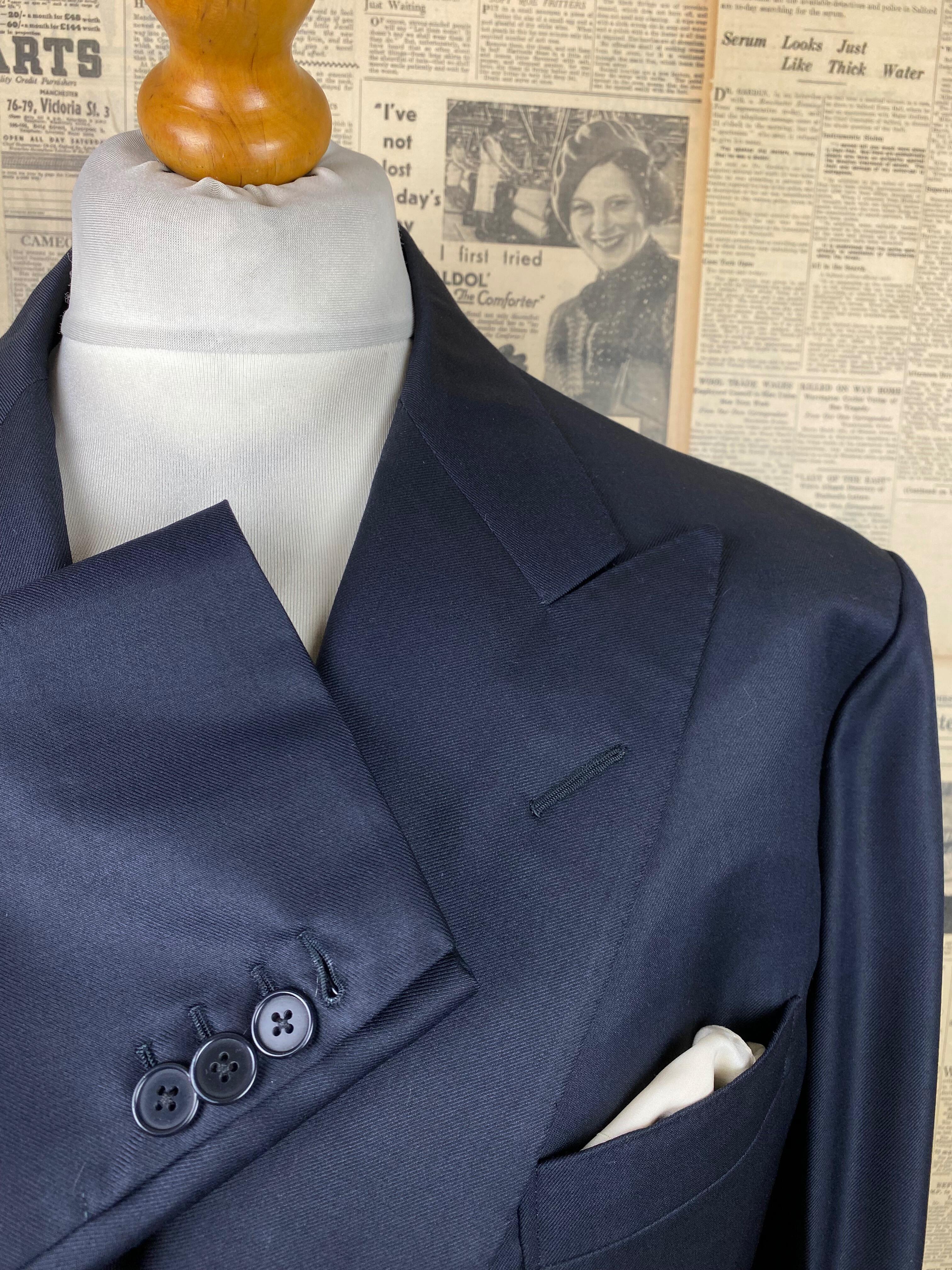 Anderson & Sheppard navy blazer size 46