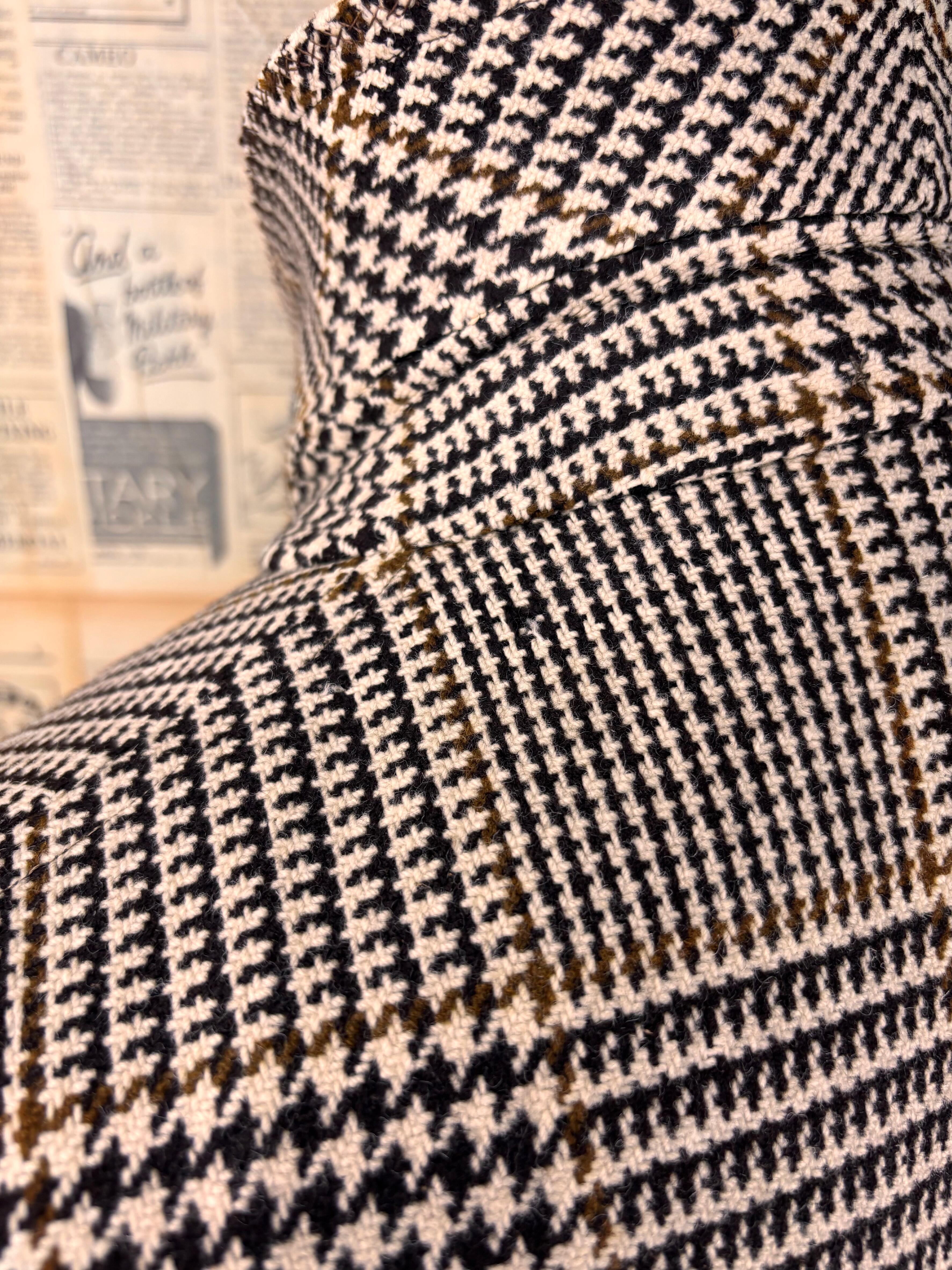 Chester Barrie Prince of Wales tweed overcoat size 42