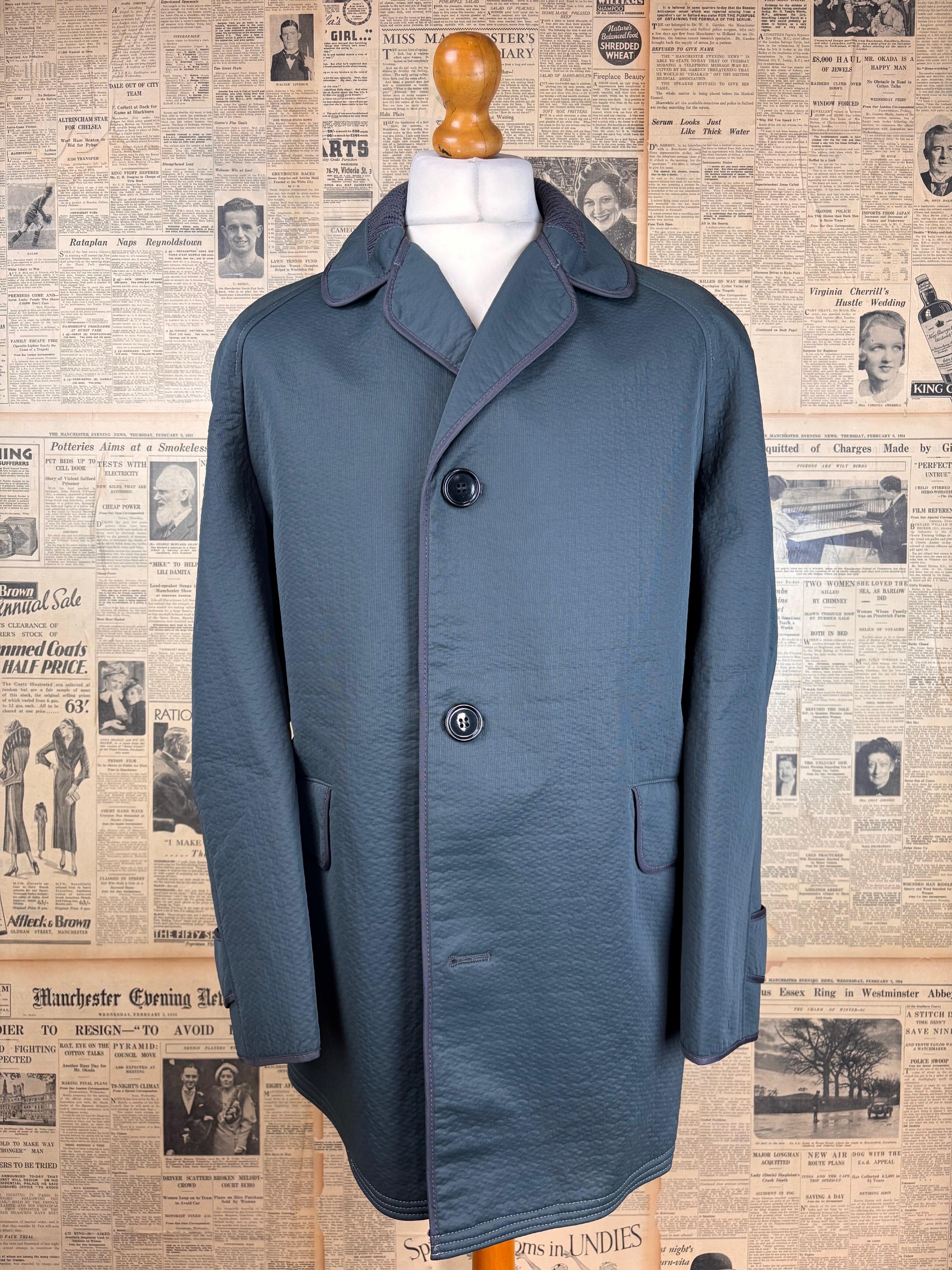 Chester Barrie Prince of Wales tweed overcoat size 42