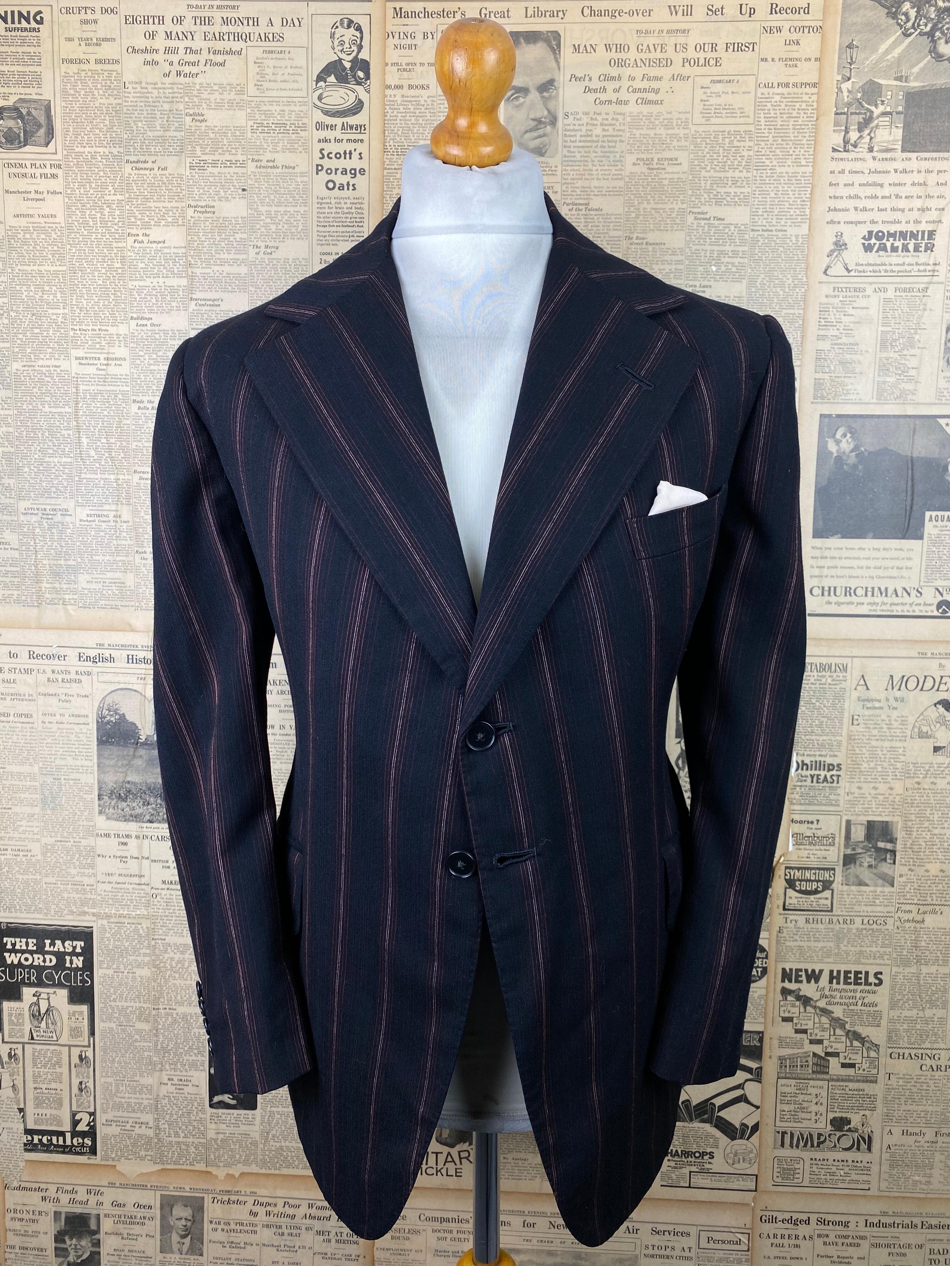 Vintage Savile row 1970's Maurice Sedwell three piece suit size 42