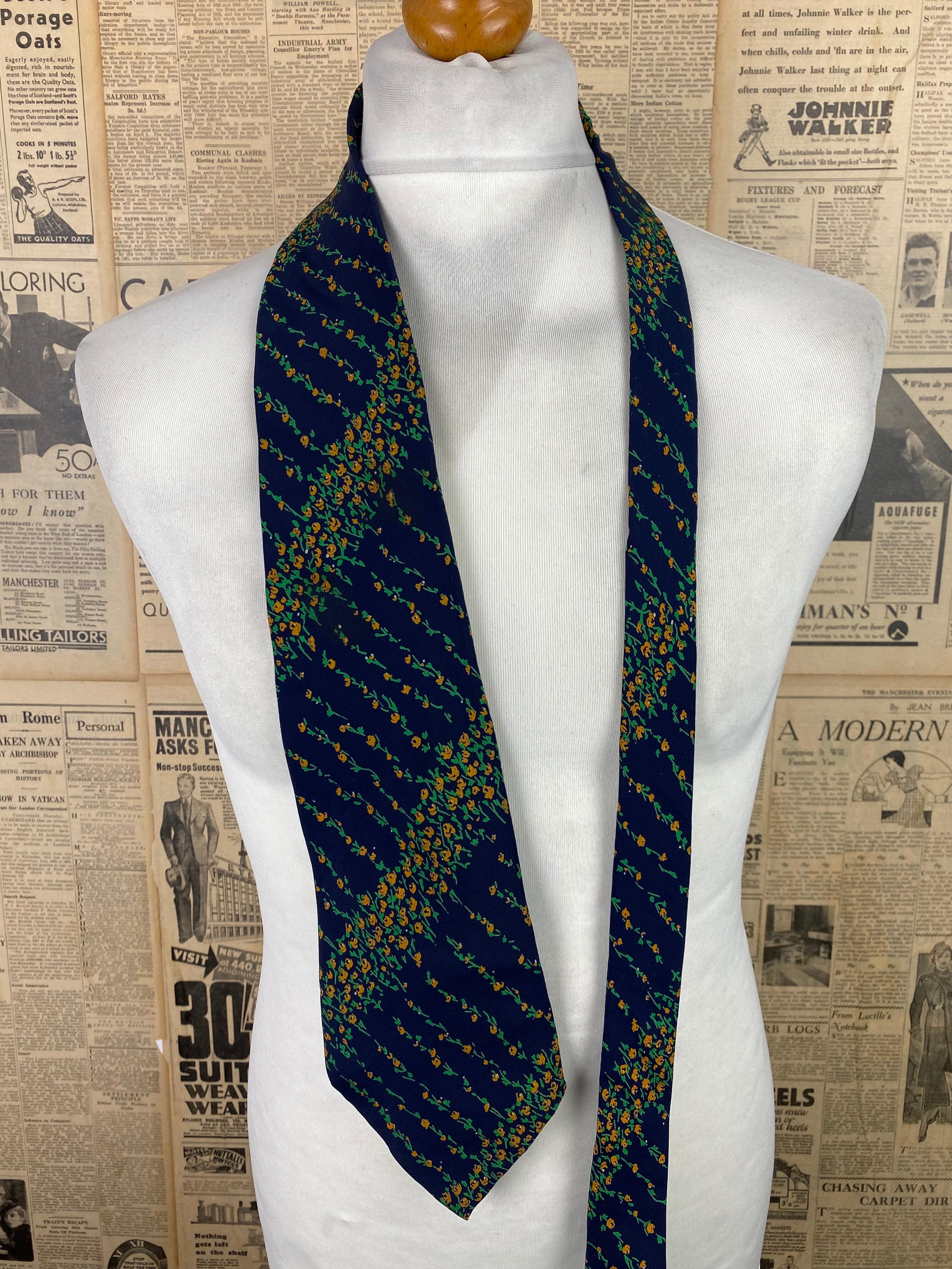 Vintage Turnbull & Asser 1970's silk tie