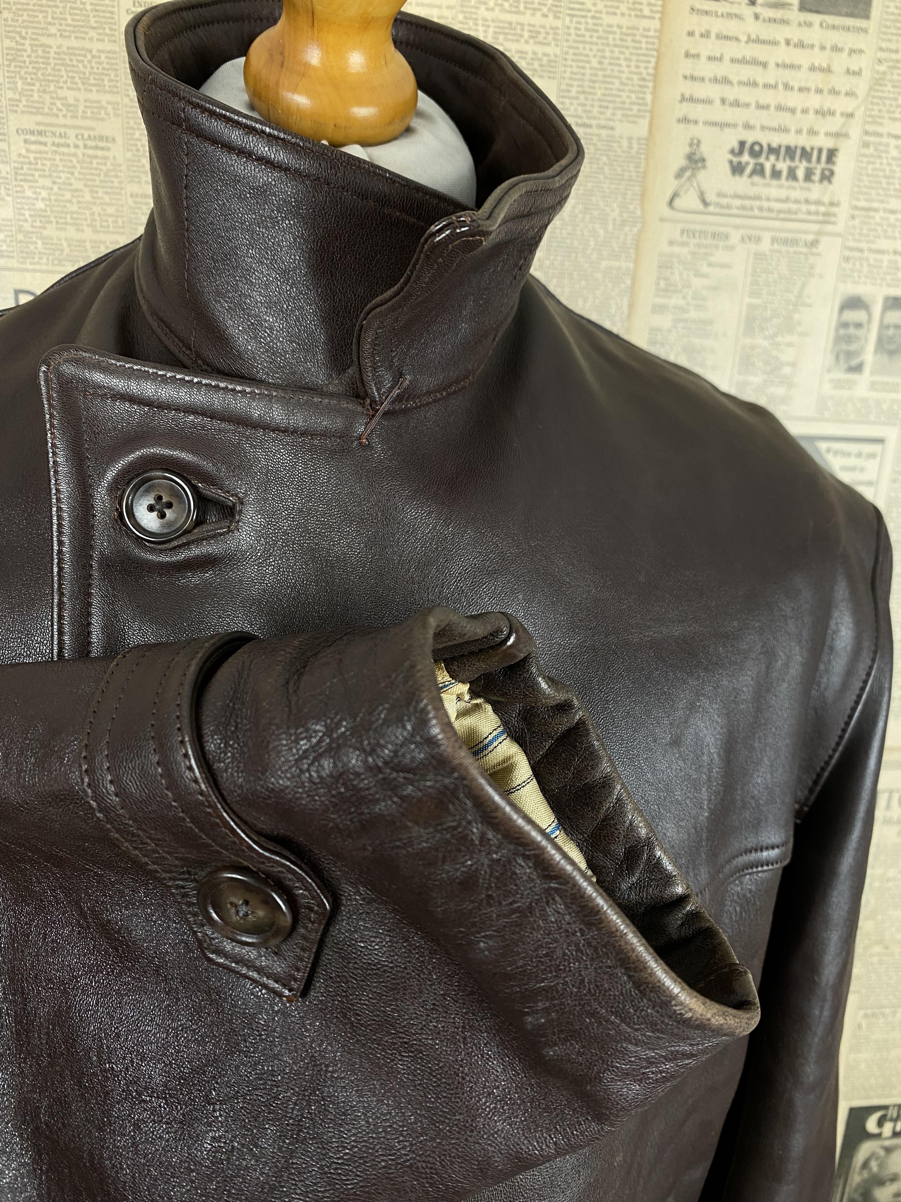 1940's Leather Coat