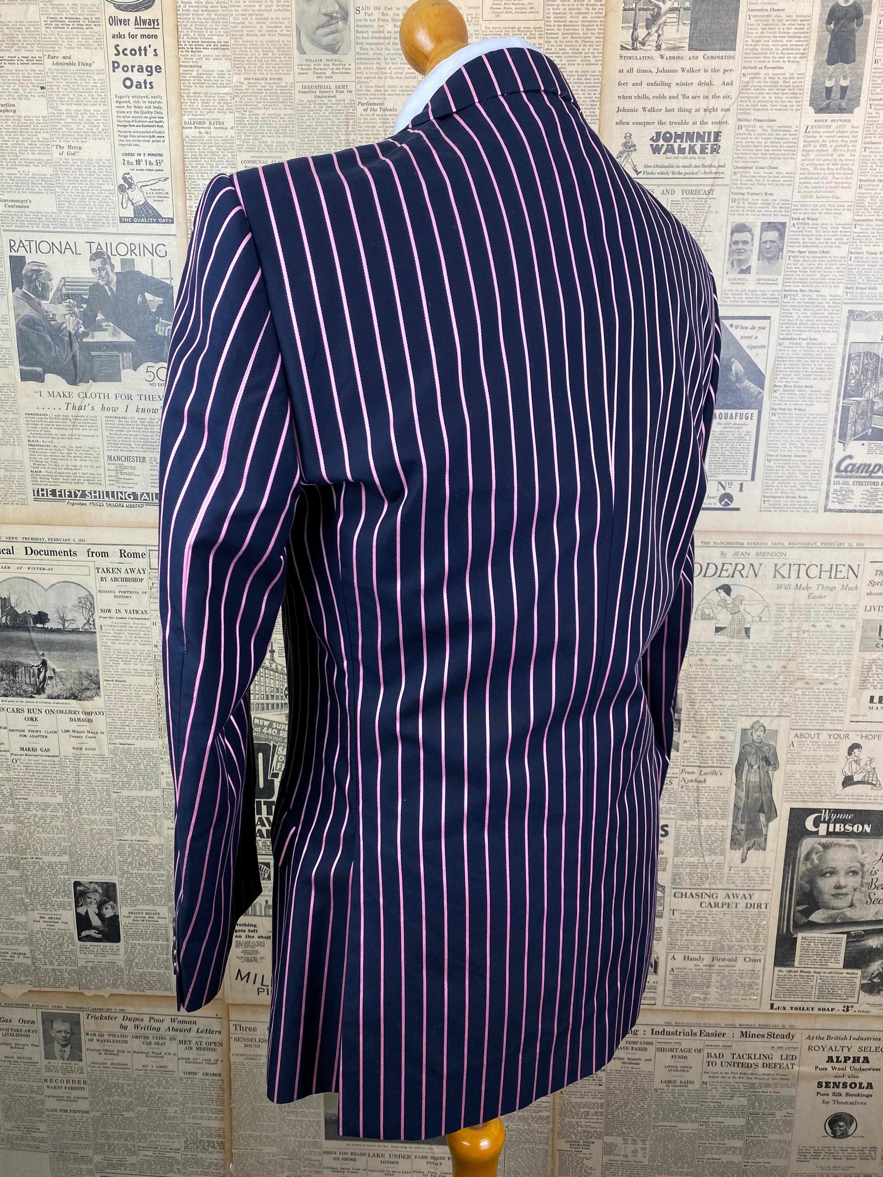 Brook Taverner striped cotton summer jacket size 40