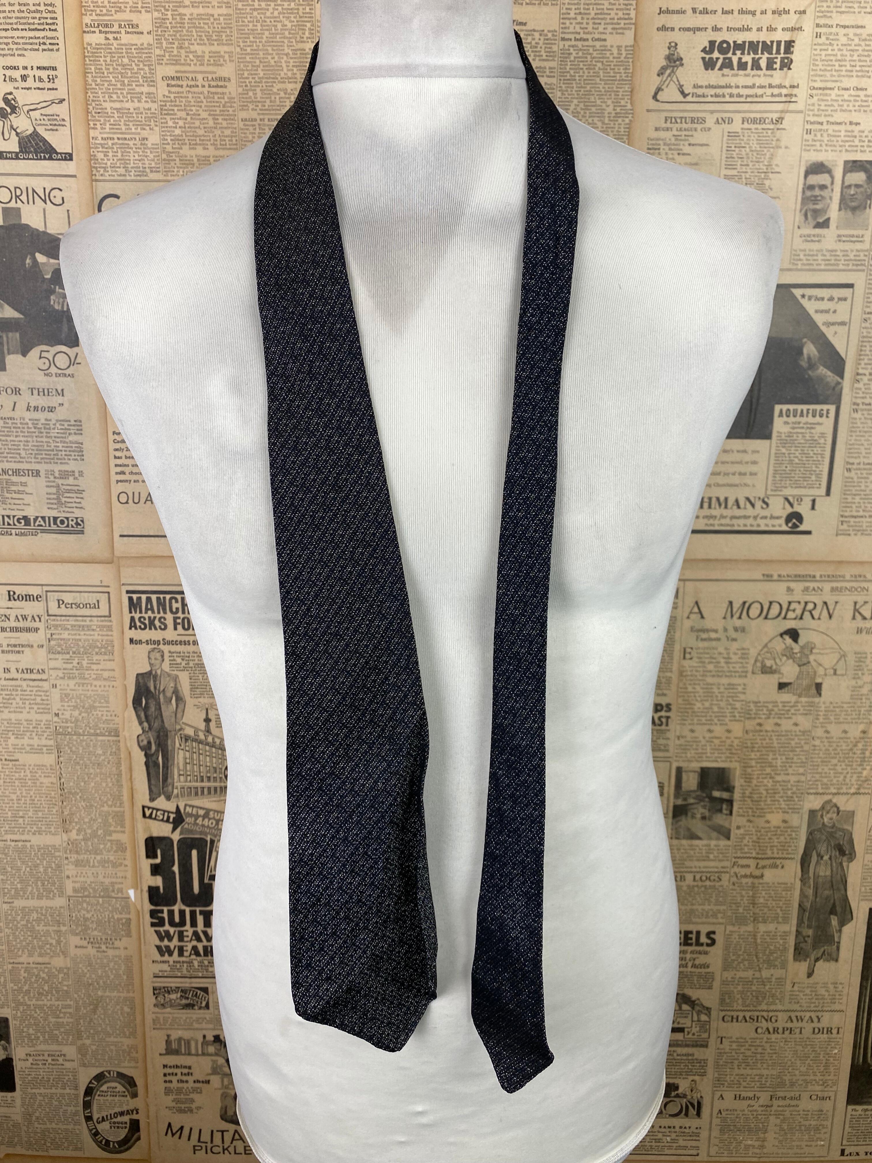 Vintage Beale & Inman 1960's grey tie