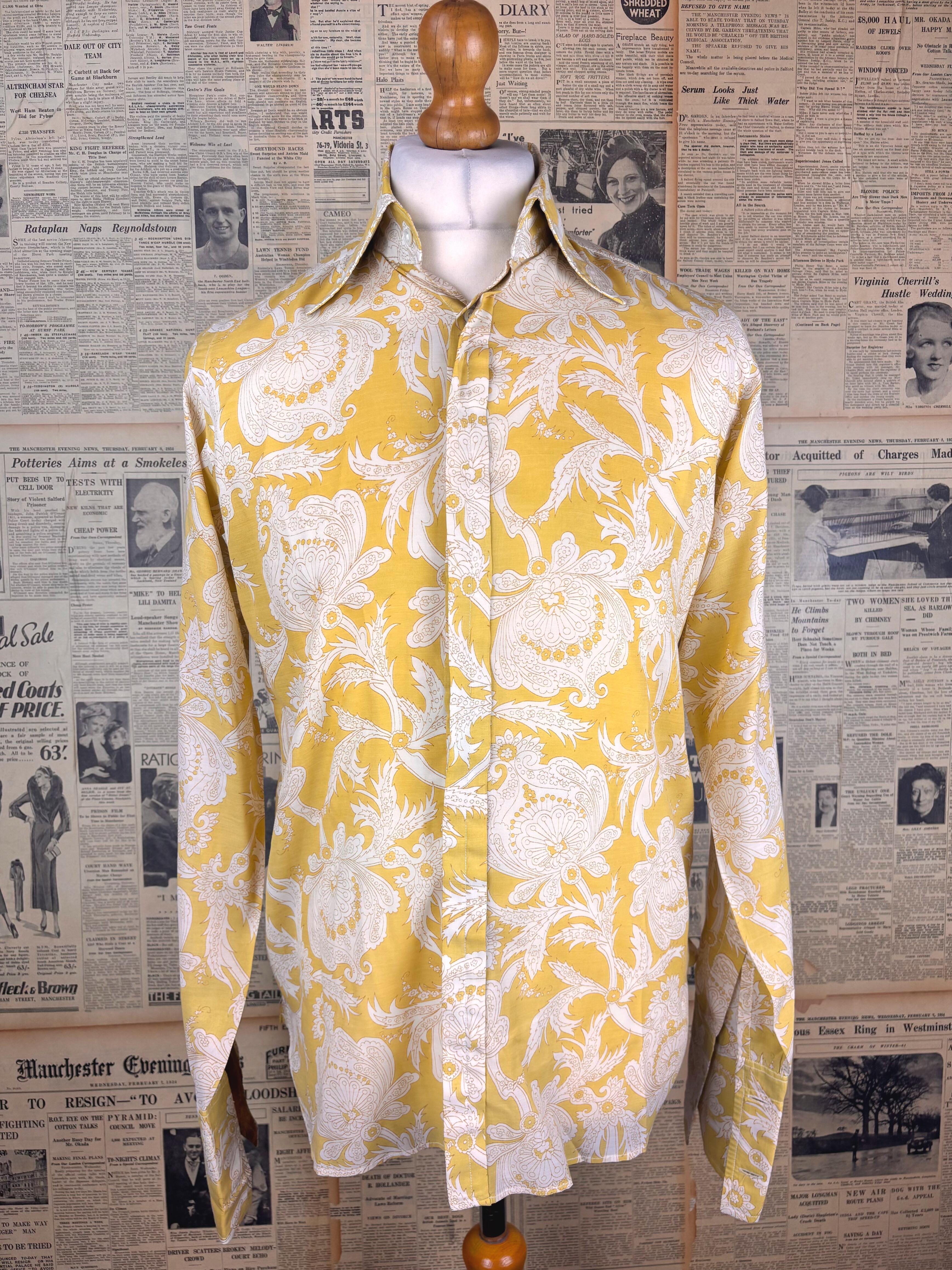 Mr Fish yellow Paisley 1960