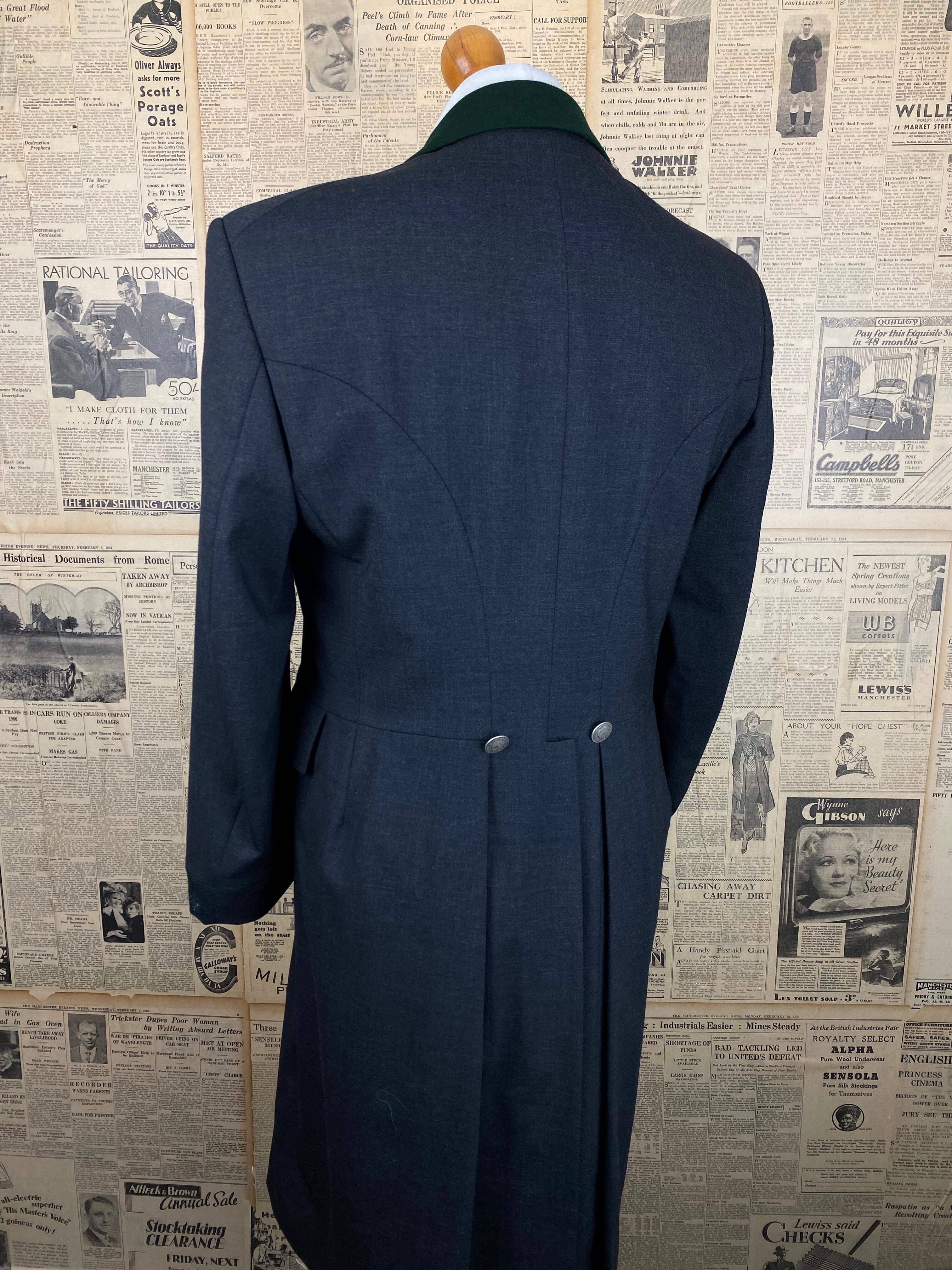 182> Modern Loden morning tailcoat size 40 short