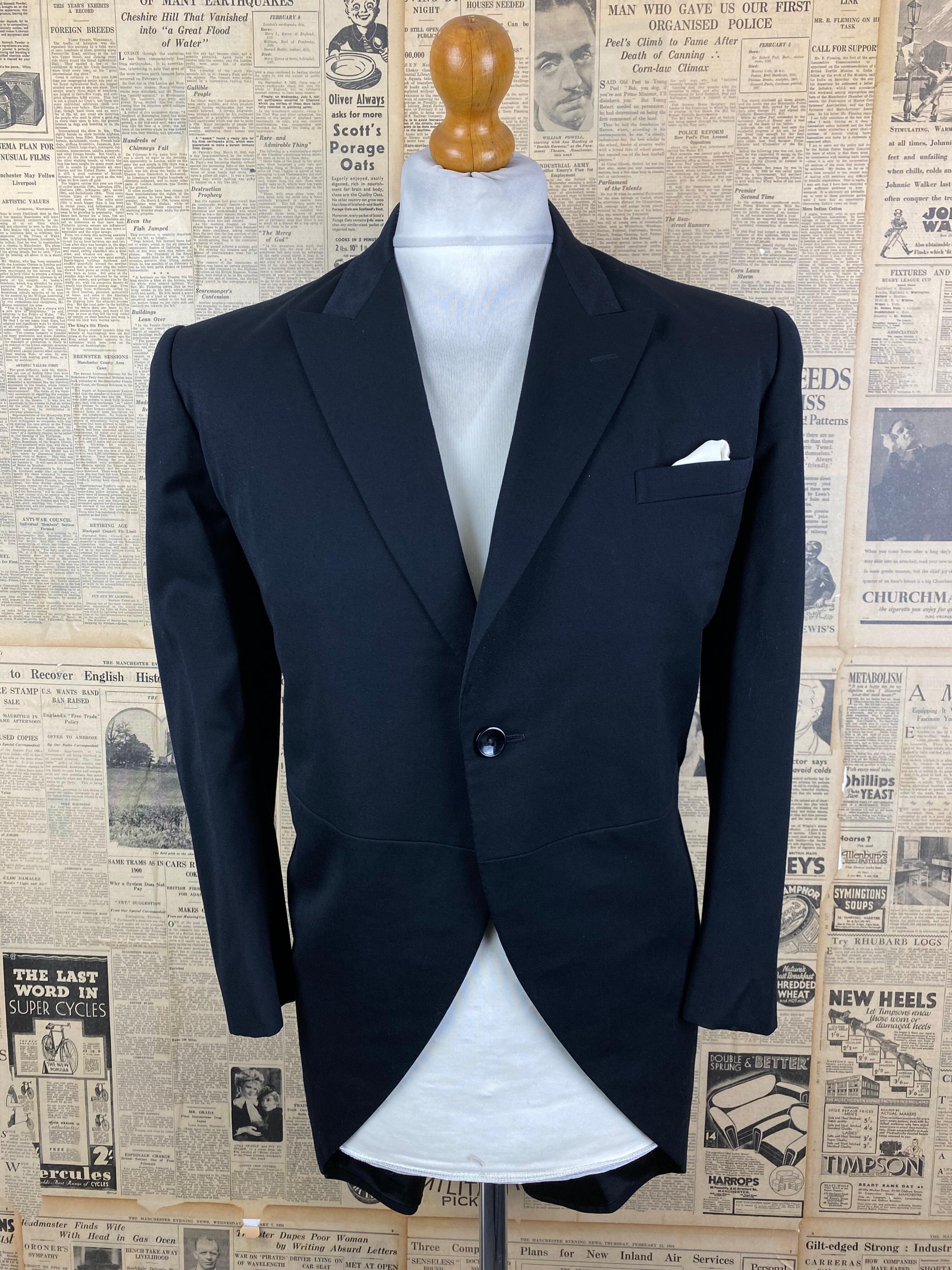 292 Vintage bespoke Japanese morning tailcoat size 40 short