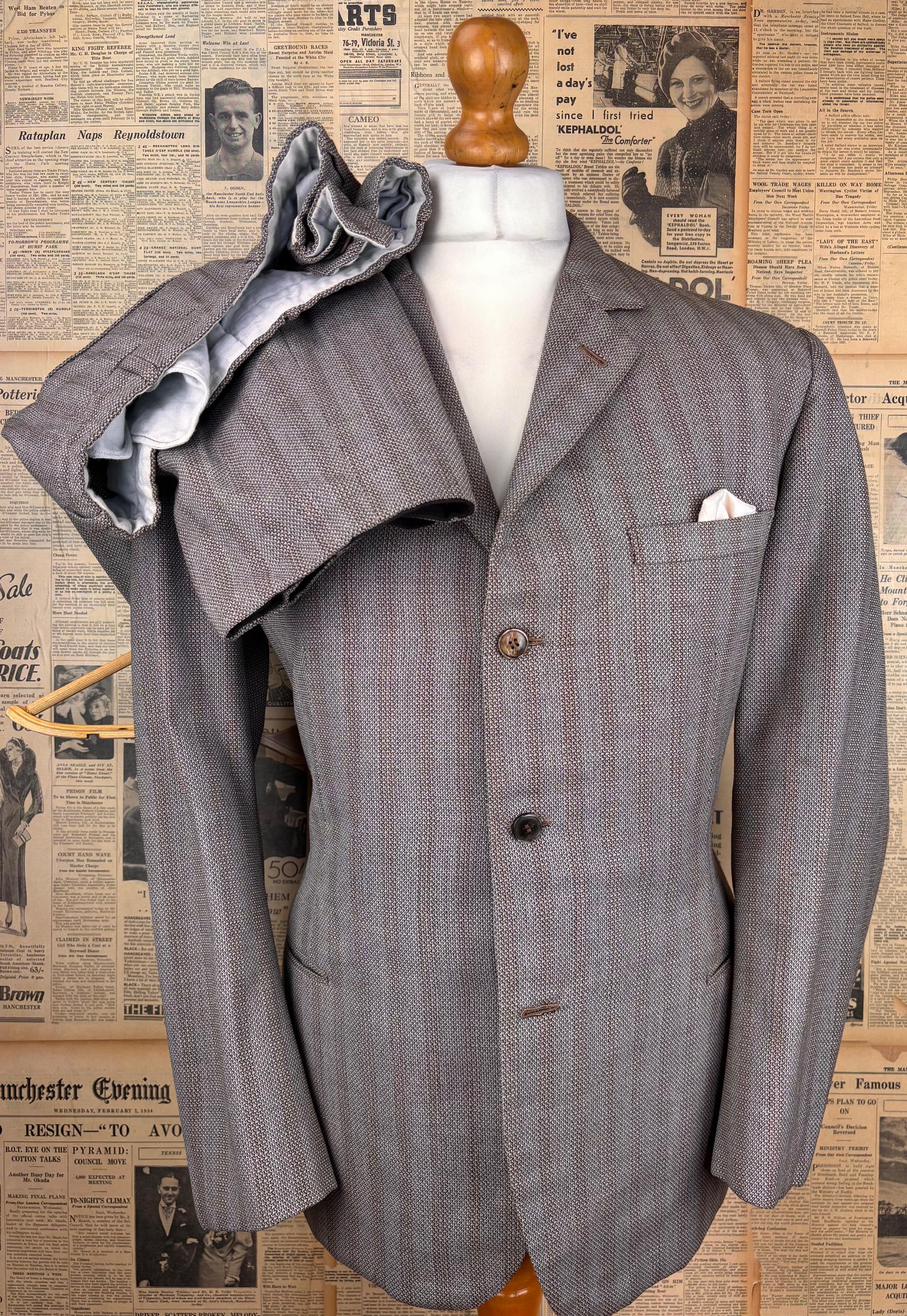 1960's bespoke Italian lightweight jacket suit size 40 short reg