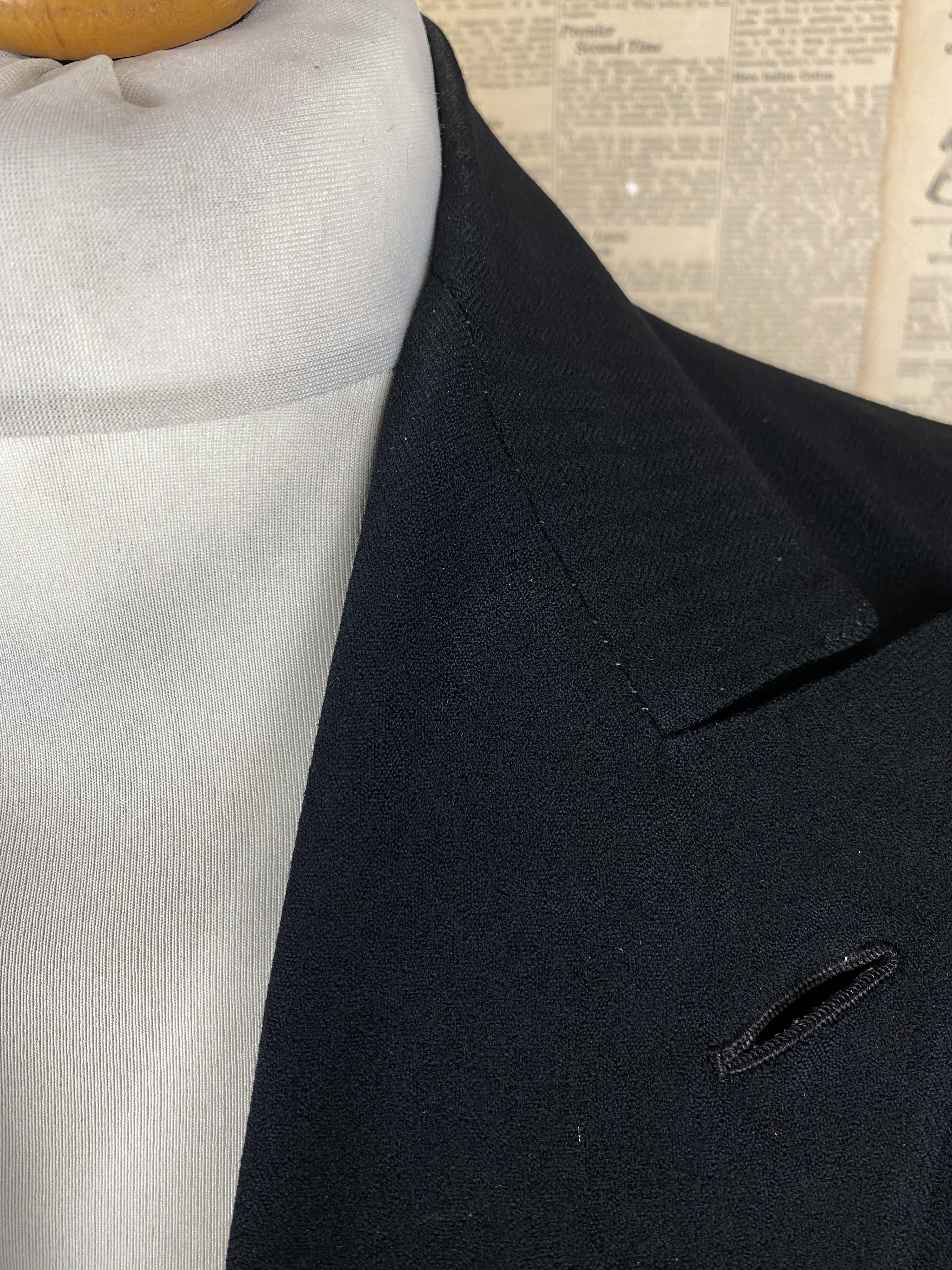 34> Vintage Savile row 1940's morning tailcoat tails coat size 40 regular