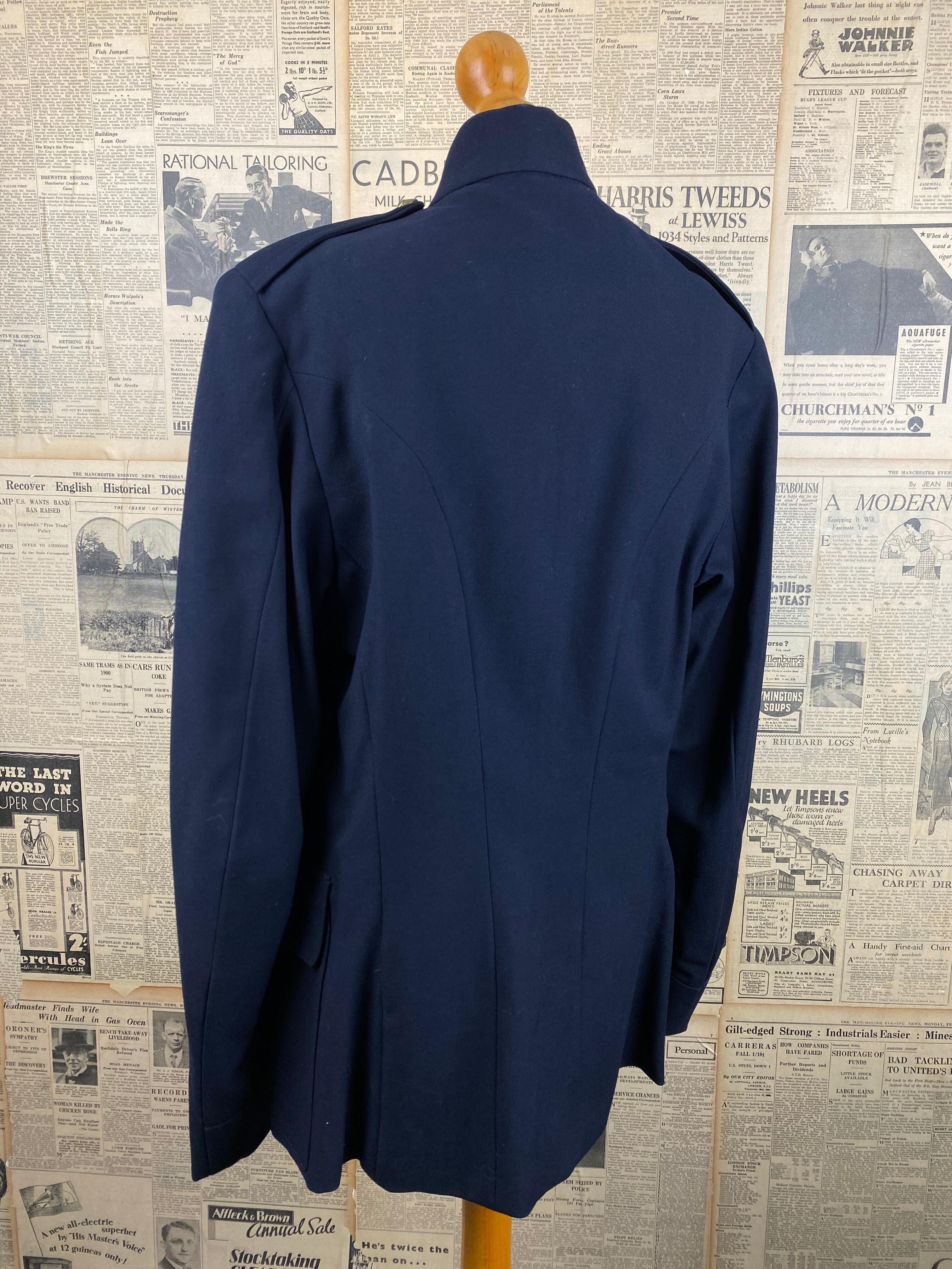 Vintage 1952 bespoke Number 1 dress jacket tunic size 36 38