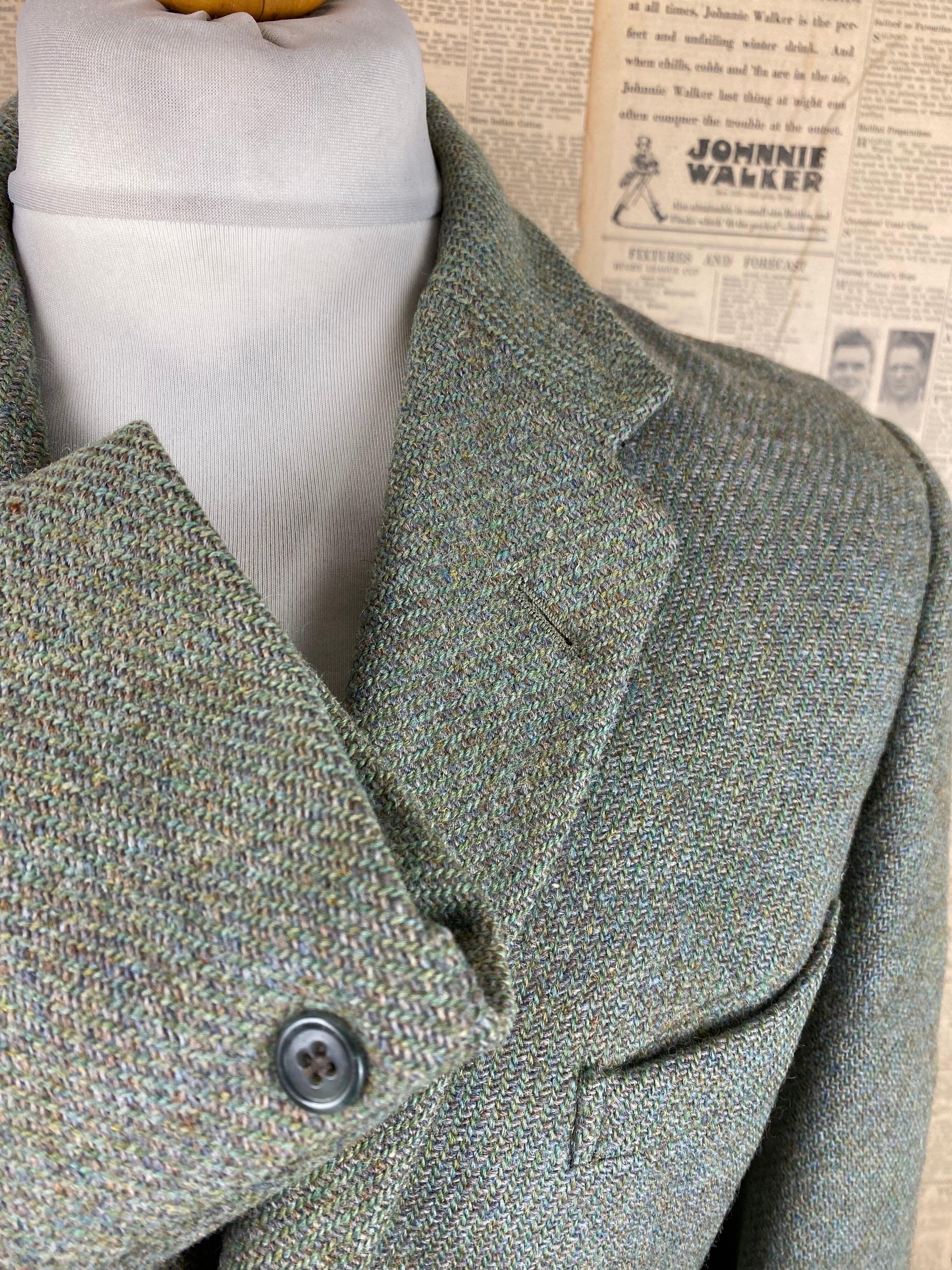 Vintage bespoke 1960's tweed Highland kilt jacket size 38