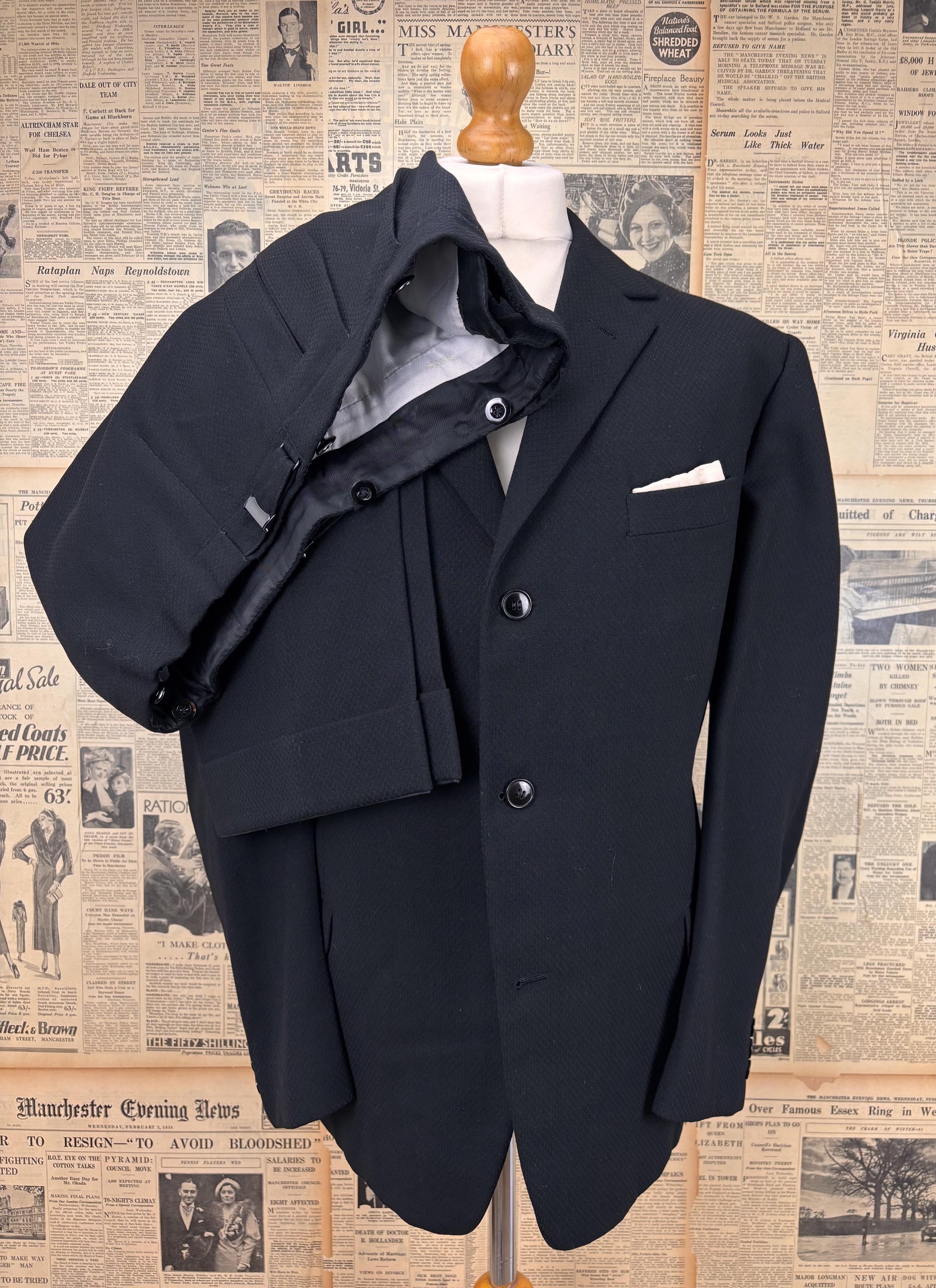 RING JACKET 3PスーツHolland & Sherry / 44 Holland & sherry three piece grey suit size 44 long