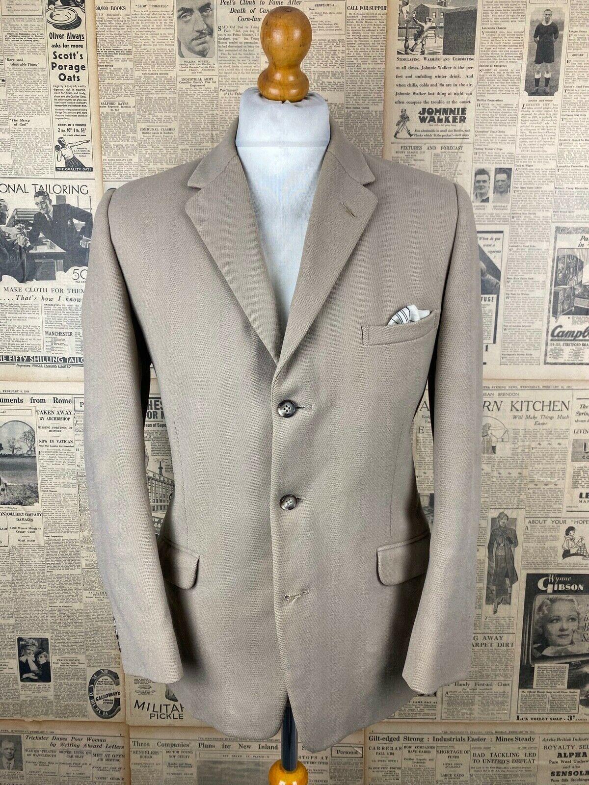 Vintage 1960' Phillips and Piper cavalry twill three button jacket size ...