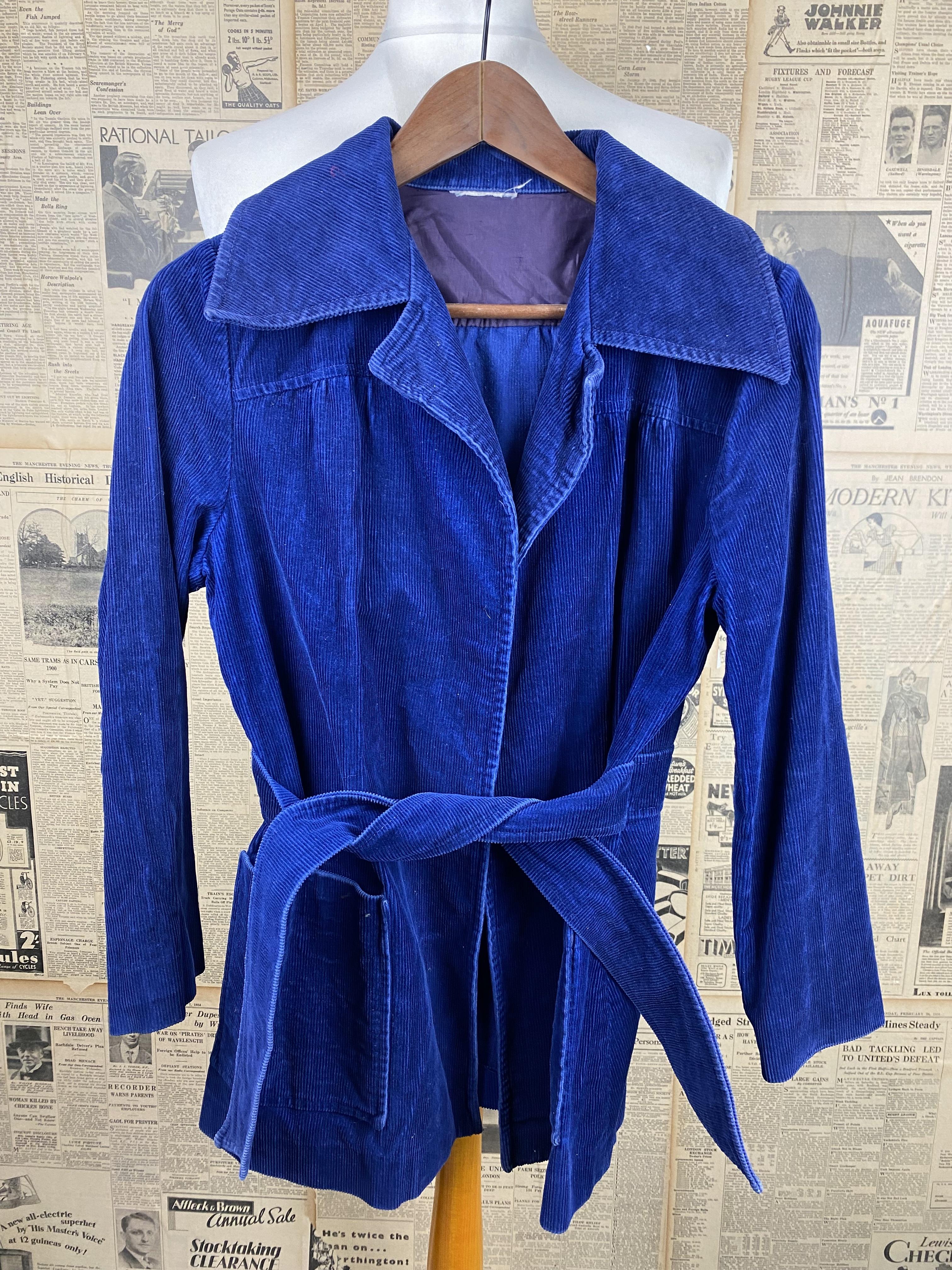 Royal blue hot sale corduroy jacket