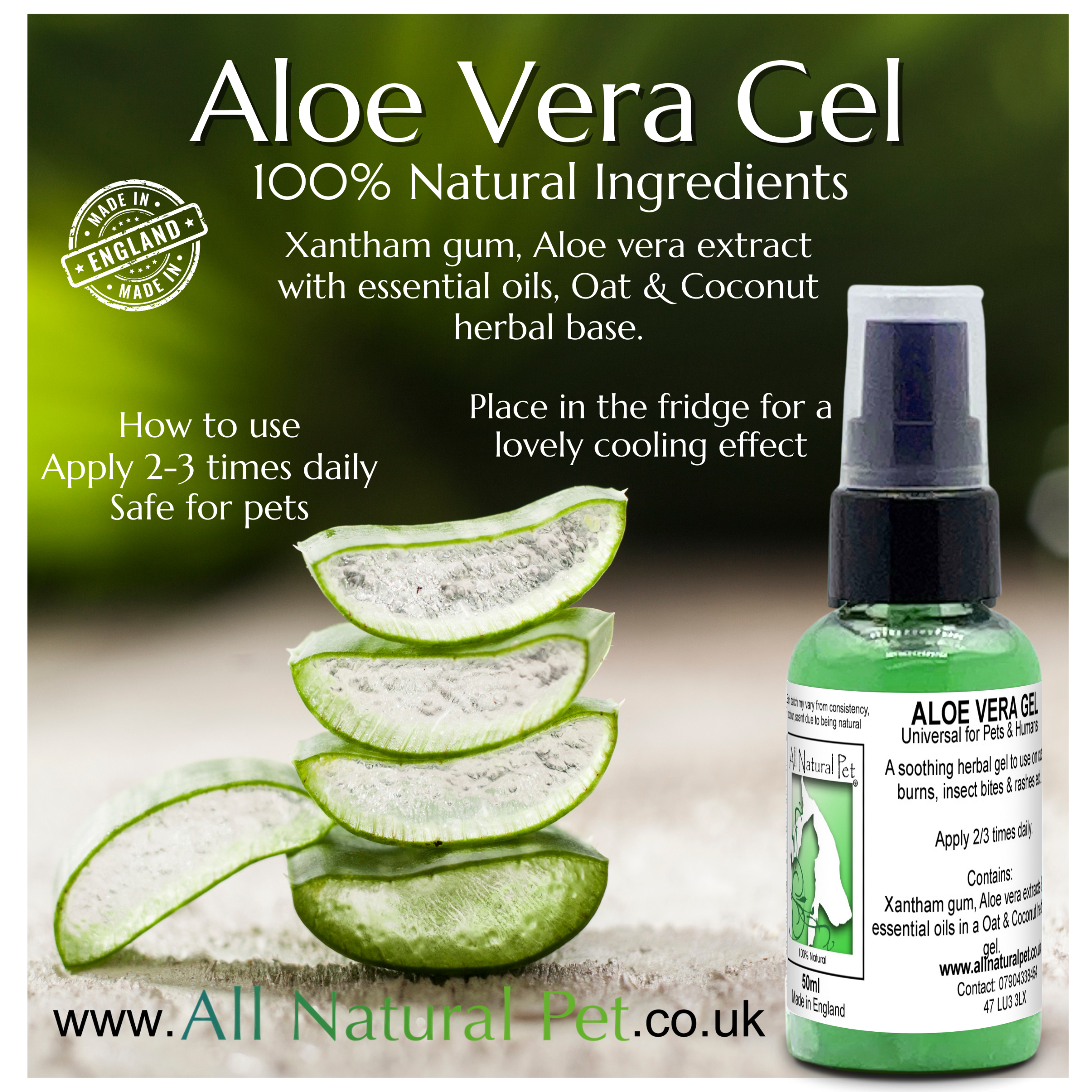 Aloe Vera Gel For Dogs Nature's Choice Aloe Vet Pet Cream - For Dry, Itchy  Skin On Dogs, Cats & Horses