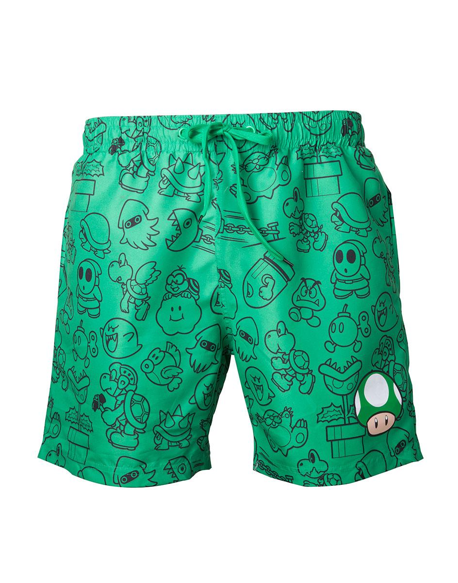 Super Mario Swim Shorts - Green