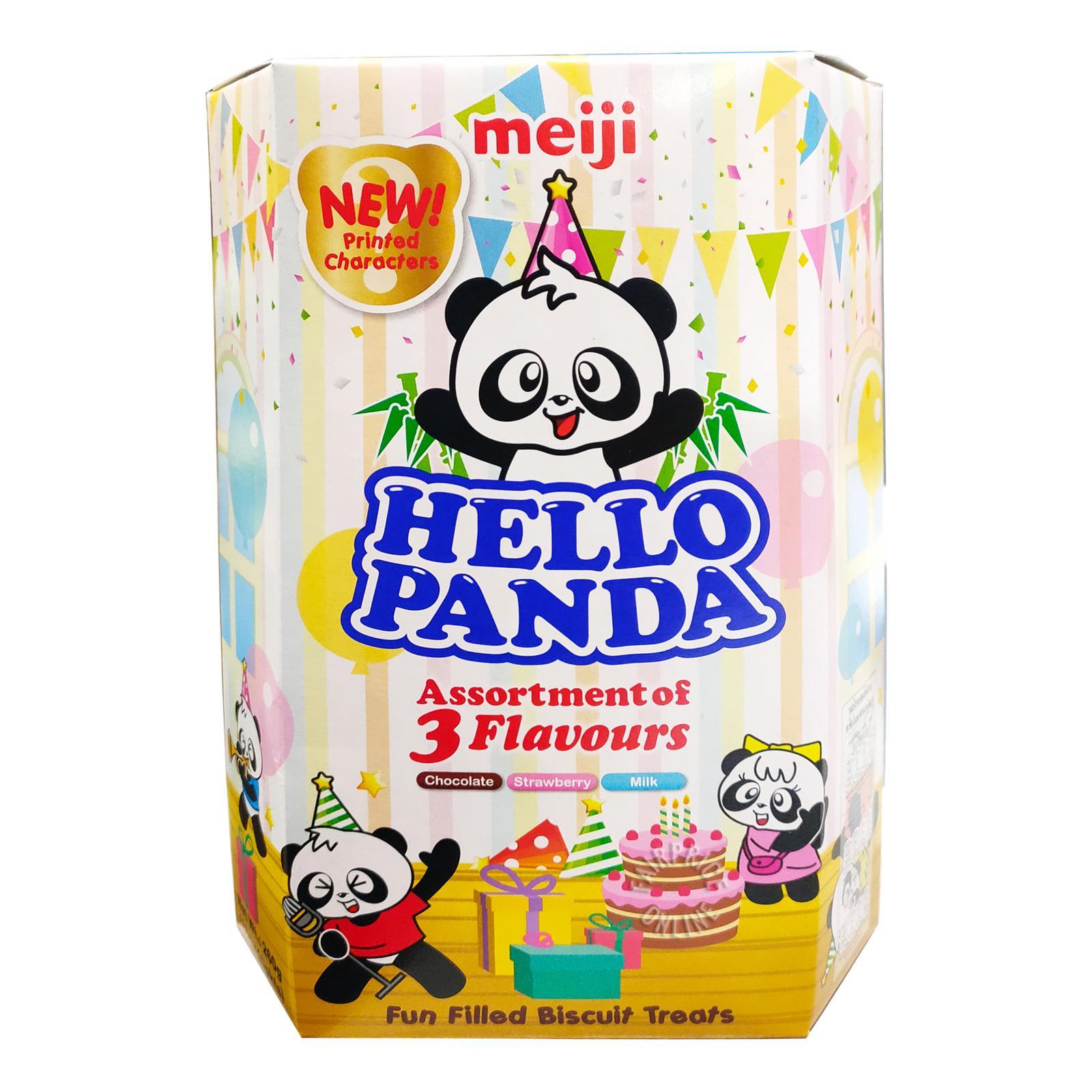 Hello Panda - Assorted Box 10 packets Chocolate/Strawberry/Milk