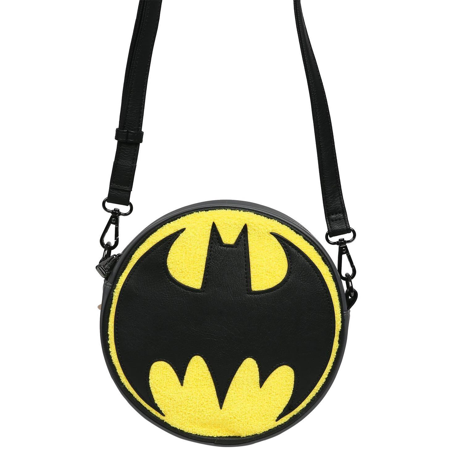 Loungefly DC Batman Chenille Canteen Crossbody Bag
