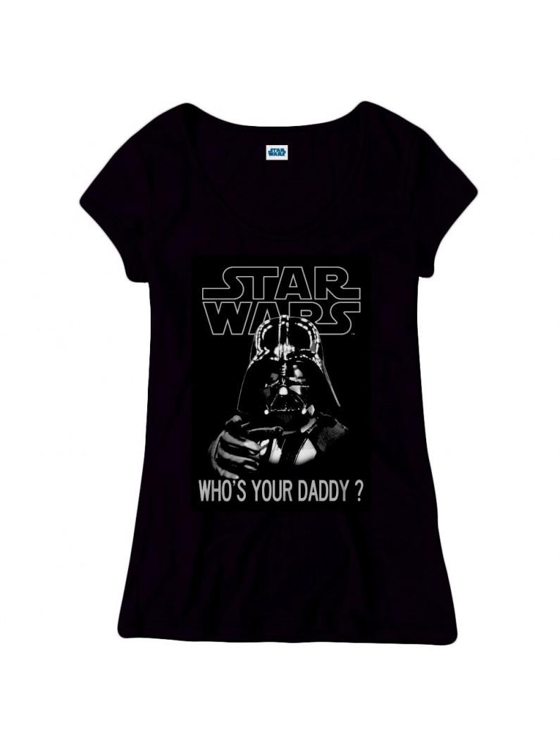 Star Wars - Who's Your Daddy Women's T-Shirt - Black