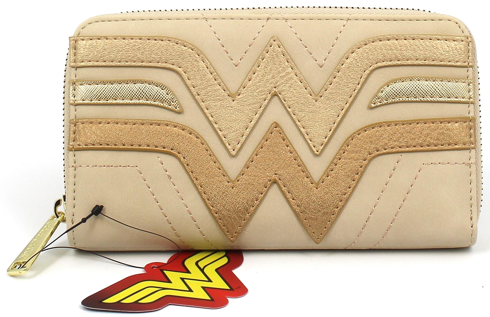 Loungefly Wonder Woman Cream Quilted Faux Leather