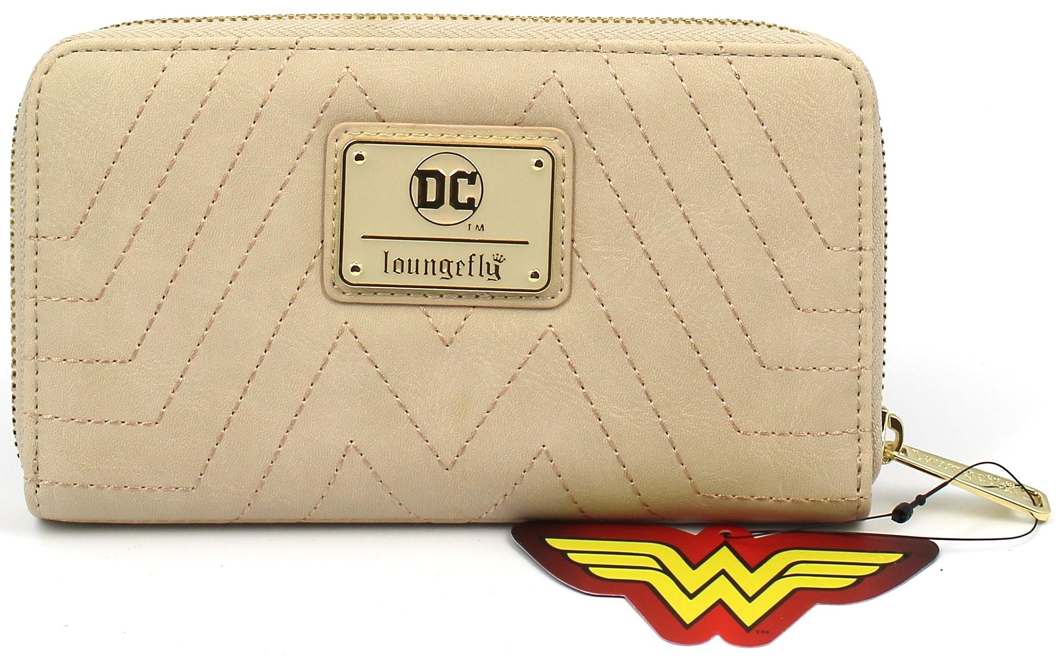 Loungefly Wonder Woman Cream Quilted Faux Leather