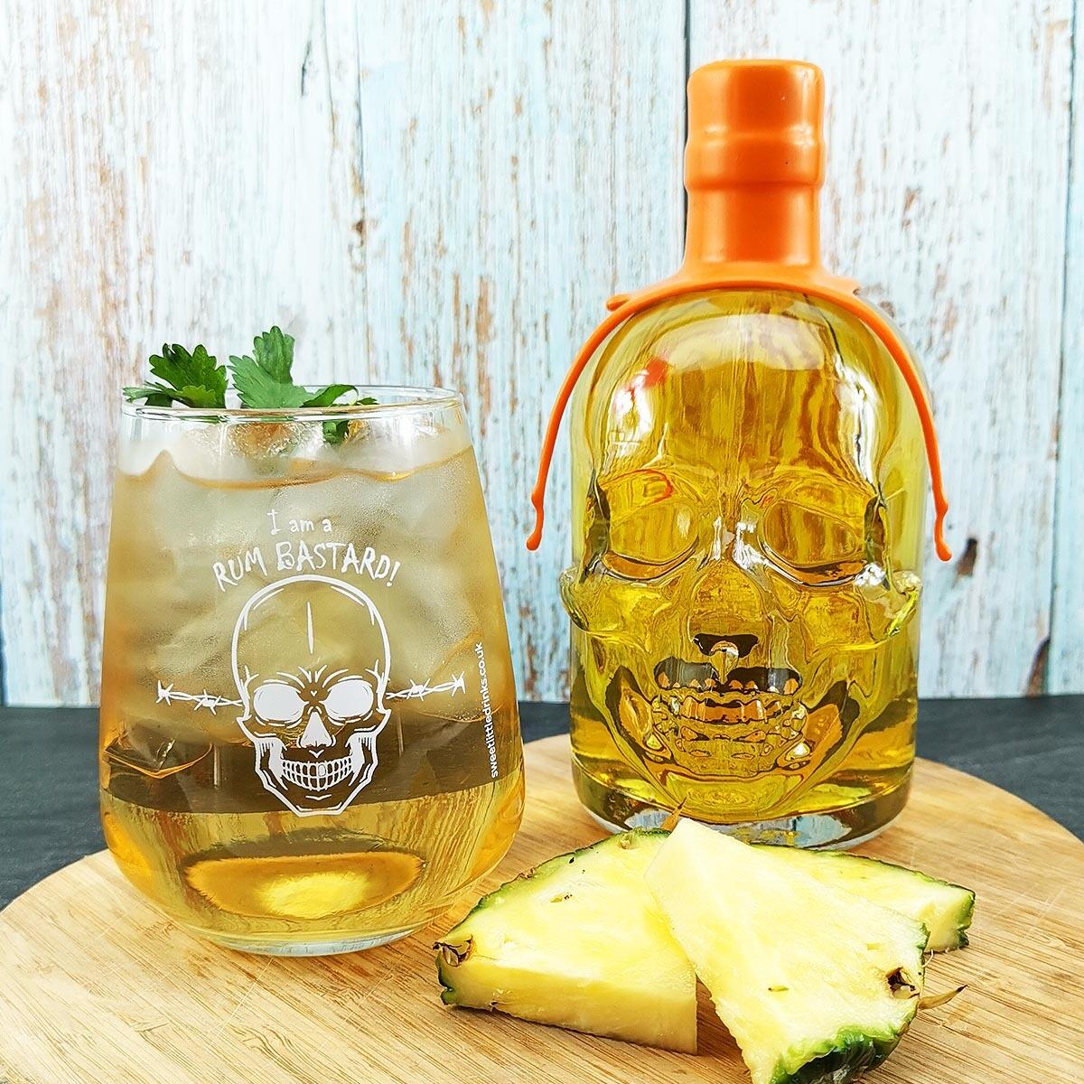 Rum Bastard Pineapple T Set Caribbean Spiced Rum Liqueur 50cl And Tumbler Buy Now Online 