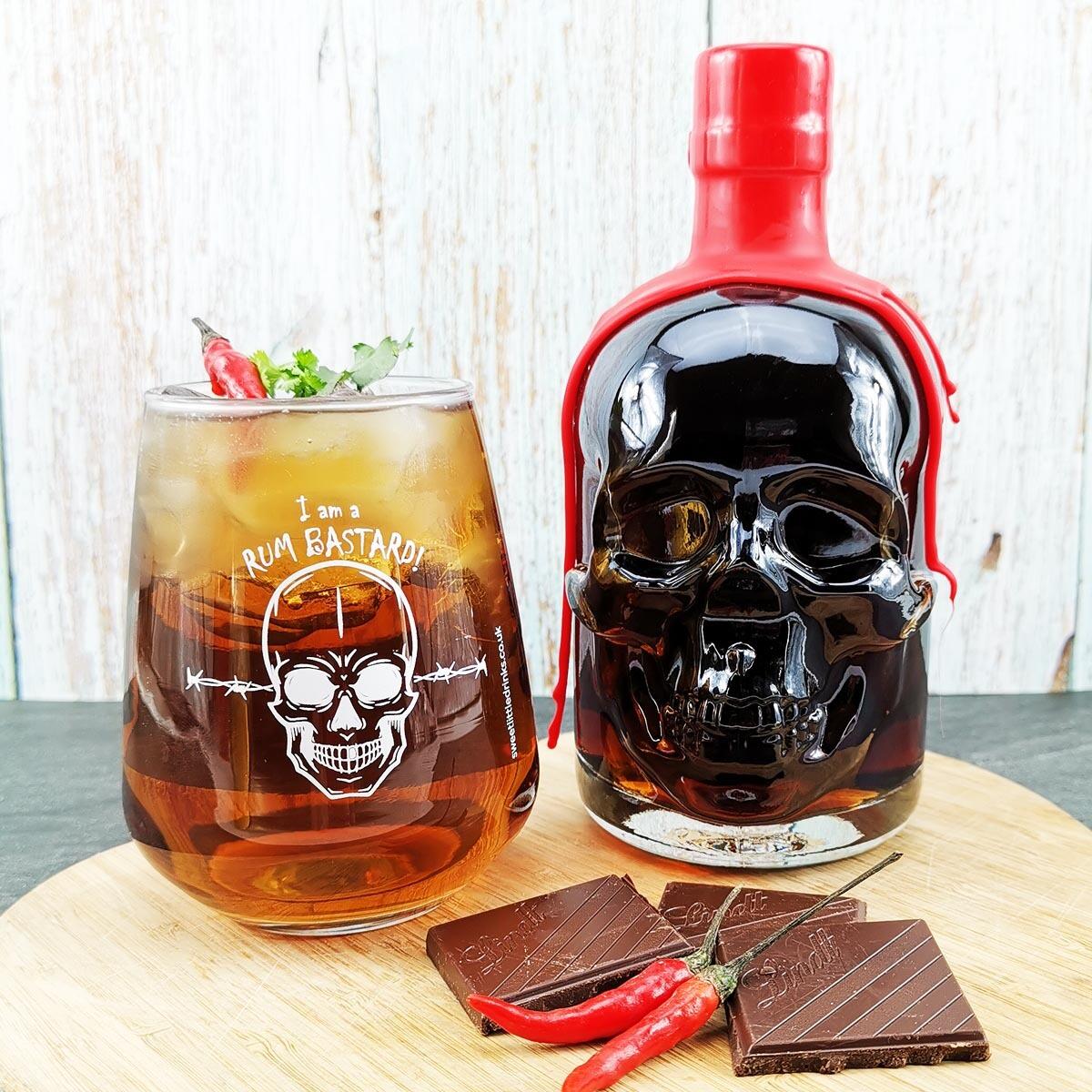 Rum Bastard Chilli Chocolate T Set Caribbean Spiced Rum Liqueur 50cl And Tumbler Buy Now Online 